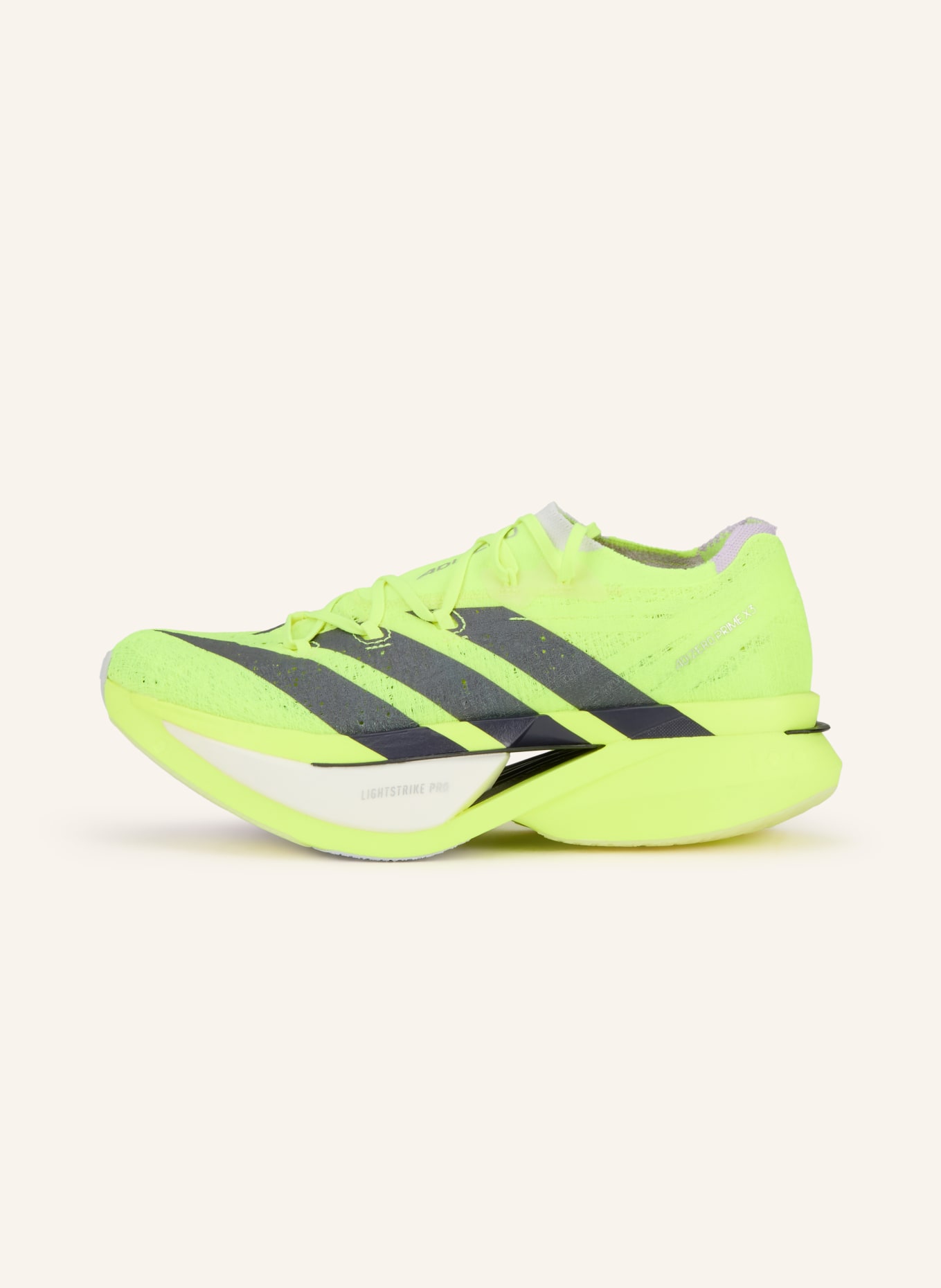 adidas Laufschuhe ADIZERO PRIME X3 STRUNG: NEONGELB / SCHWARZ