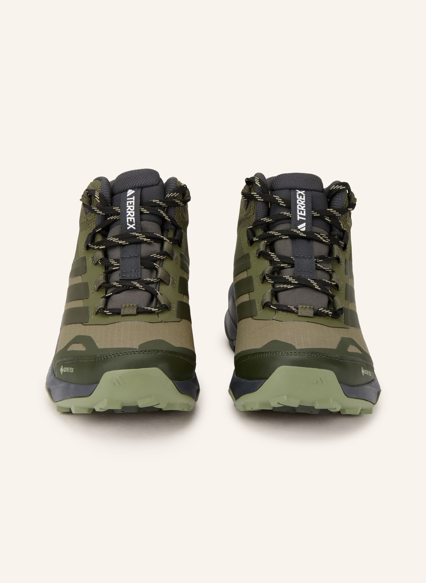 adidas TERREX Turistické boty TERREX SKYCHASER AX5 MID GTX: OLIVOVÁ / TMAVĚ FIALOVÁ / TMAVĚ ZELENÁ