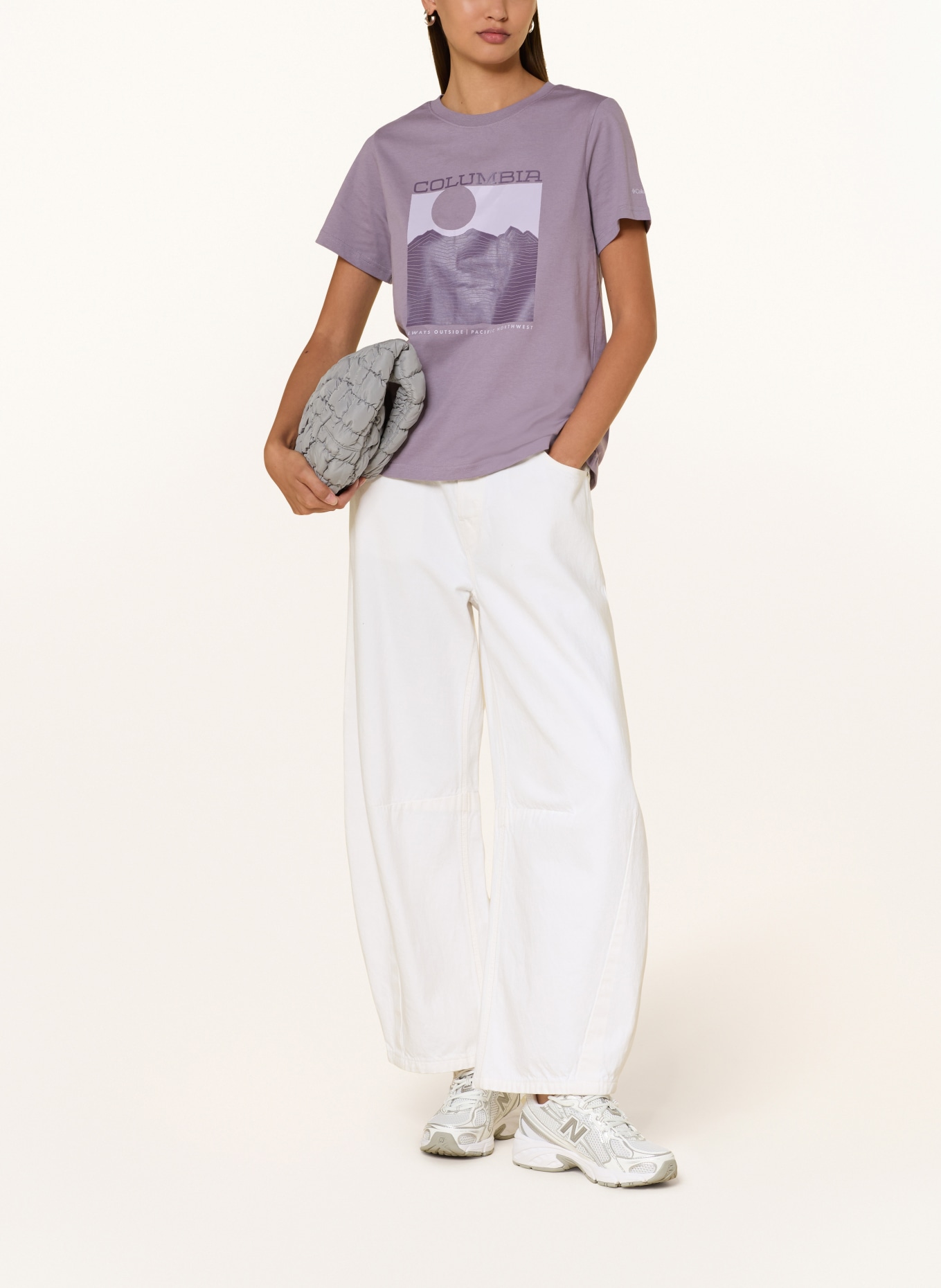 Columbia Tričko ROLLIN BEND™: SVĚTLE FIALOVÁ / FIALOVÁ