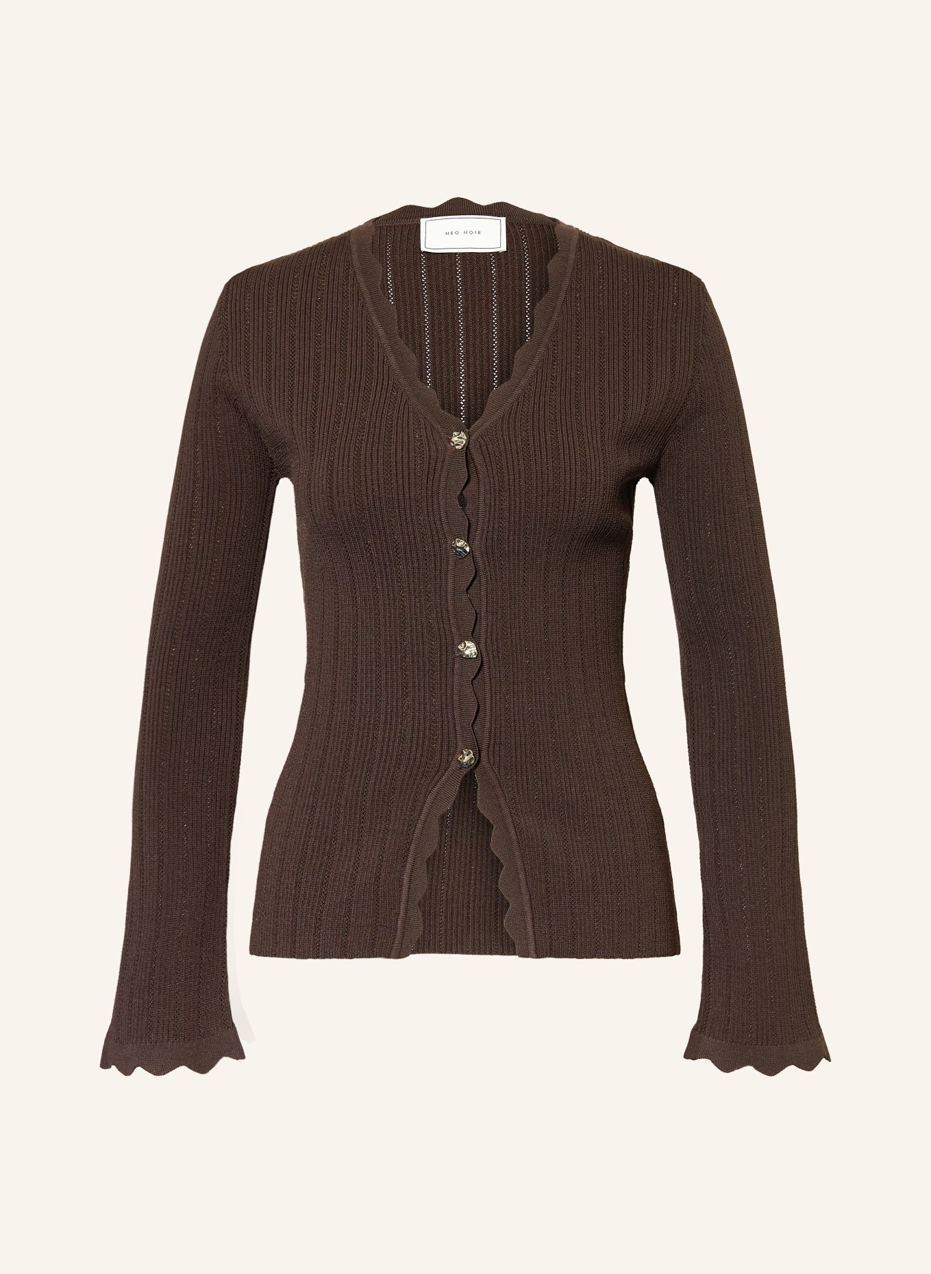 NEO NOIR Strickjacke CLARA: DUNKELBRAUN