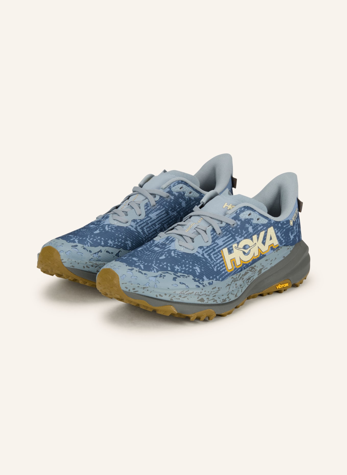 HOKA SPEEDGOAT 6 GTX trail running shoes: LIGHT BLUE / DARK BLUE