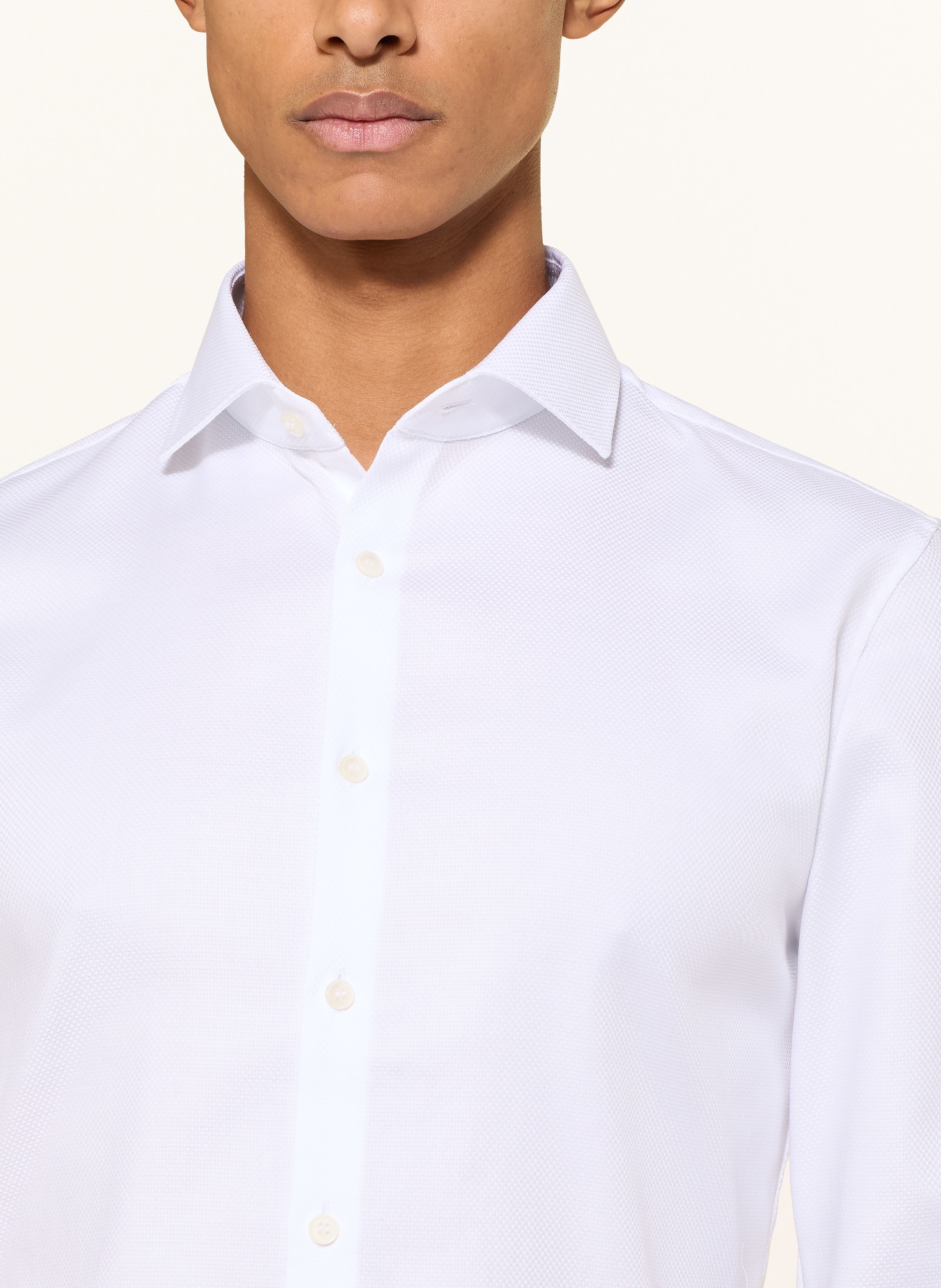 OLYMP Hemd No. Six super slim: WEISS