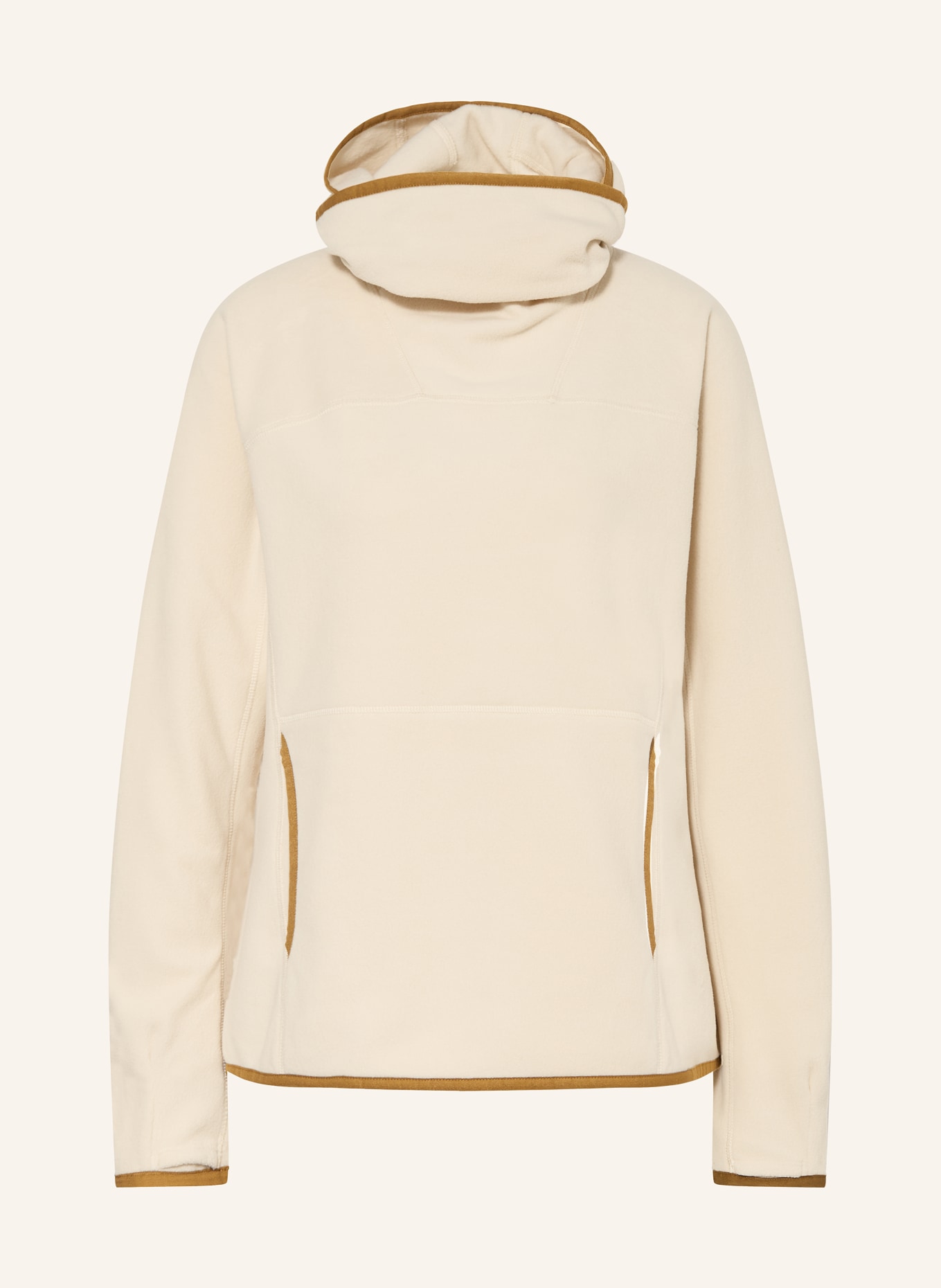 Peak Performance TREELINE fleece hoodie: ECRU