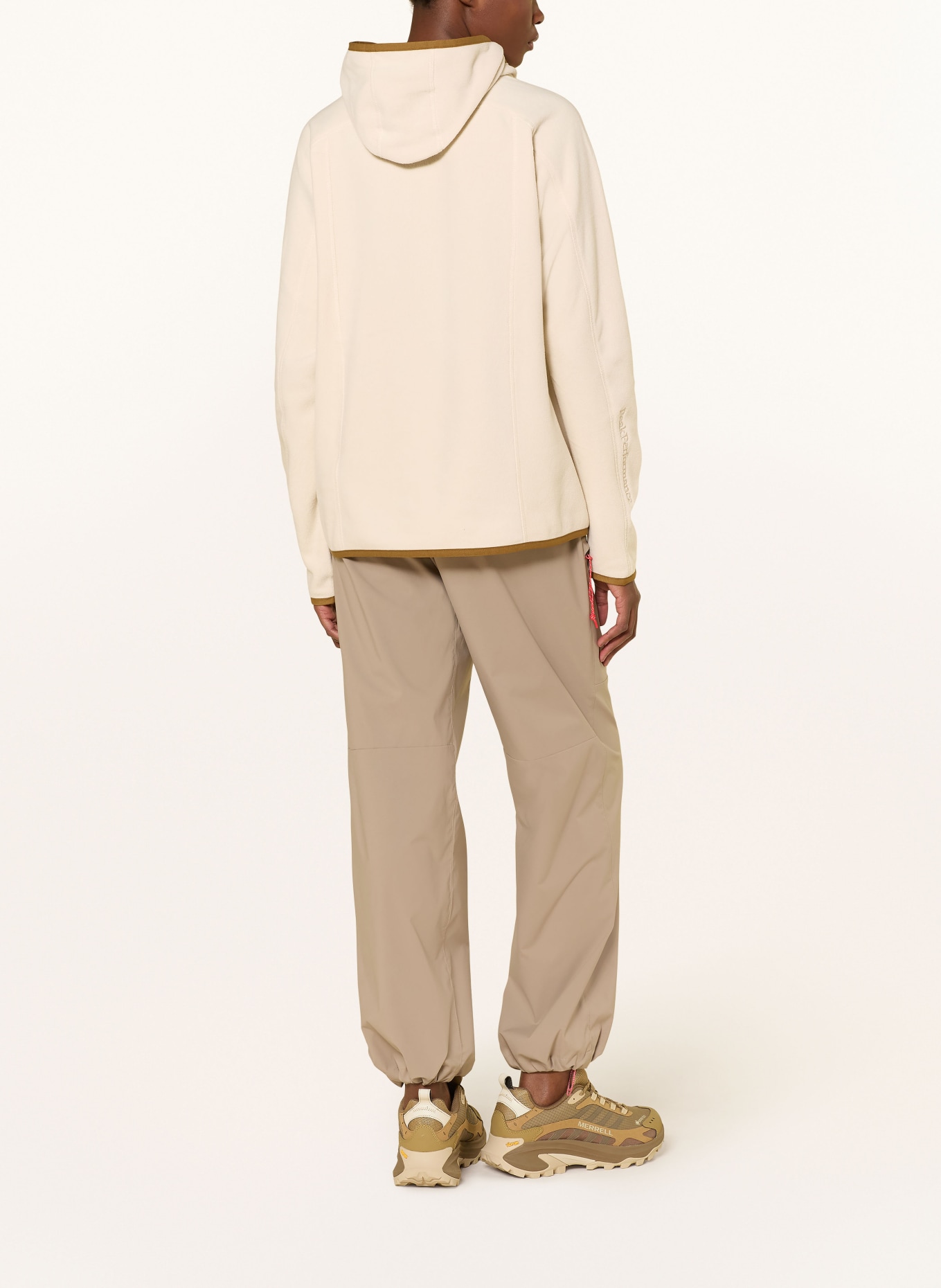 Peak Performance TREELINE fleece hoodie: ECRU