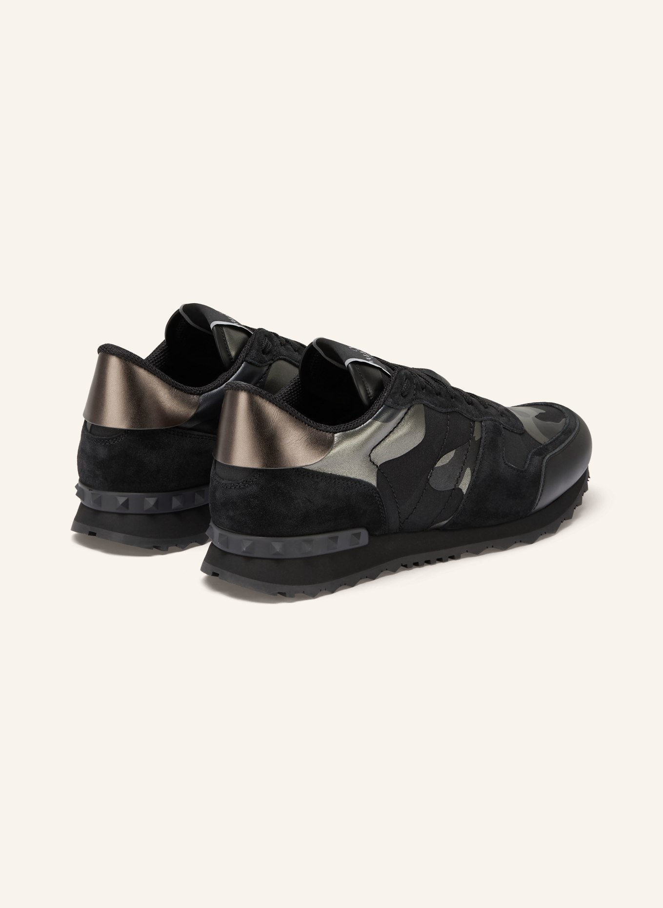 VALENTINO GARAVANI Sneaker ROCKRUNNER: SCHWARZ / DUNKELGRAU