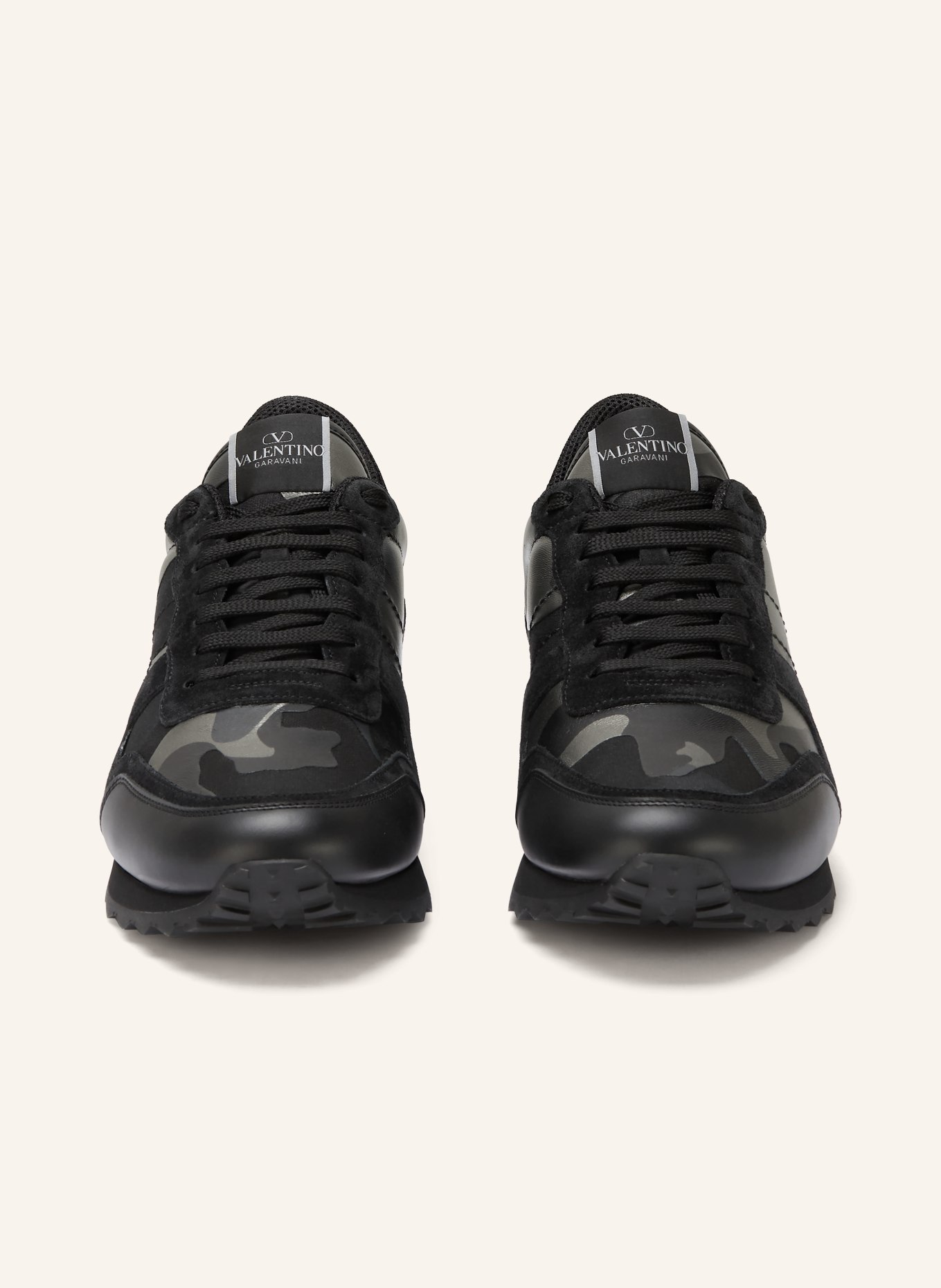VALENTINO GARAVANI Sneaker ROCKRUNNER: SCHWARZ / DUNKELGRAU