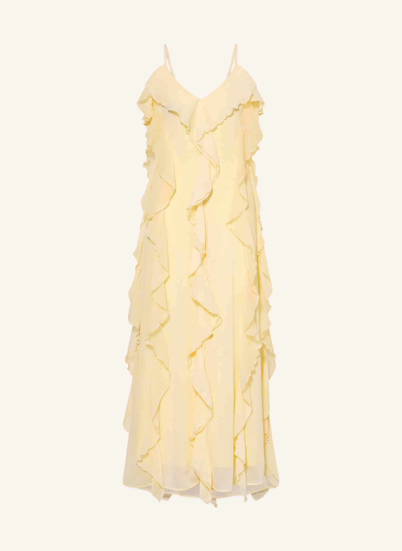 MRS & HUGS Robe à volants: JAUNE