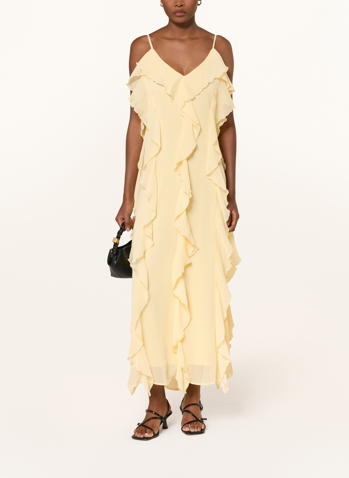 MRS & HUGS Robe à volants: JAUNE