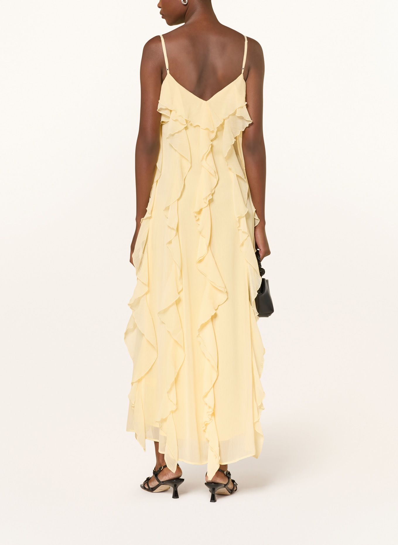 MRS & HUGS Robe à volants: JAUNE