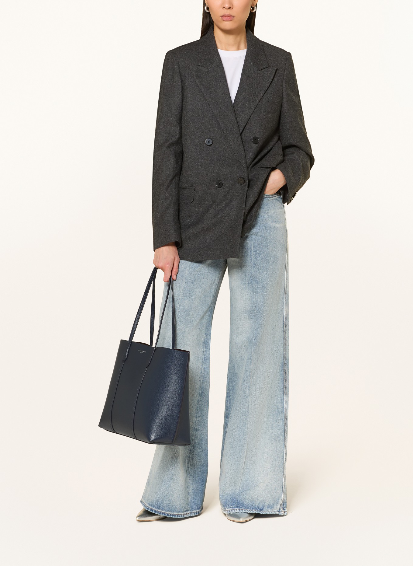 TORY BURCH Shopper PERRY: DONKERBLAUW