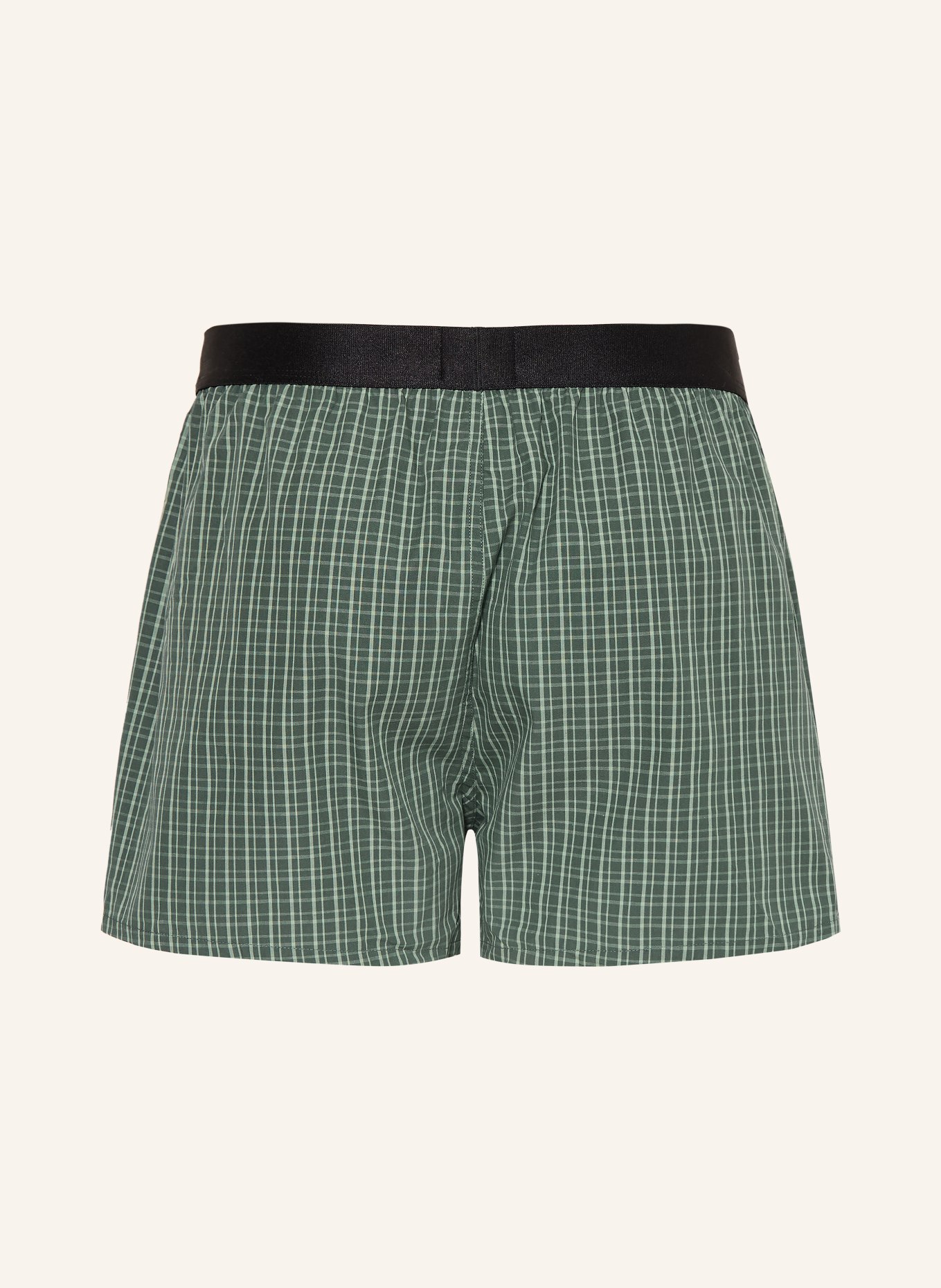 BOSS 2er-Pack Web-Boxershorts: GRÜN / HELLGRÜN / SCHWARZ