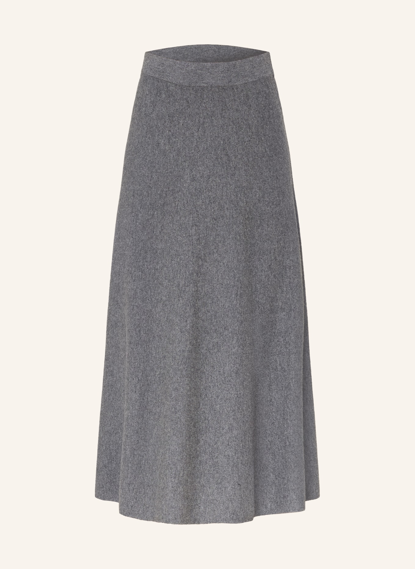 LISA YANG Knit skirt TORIE in cashmere: DARK GRAY
