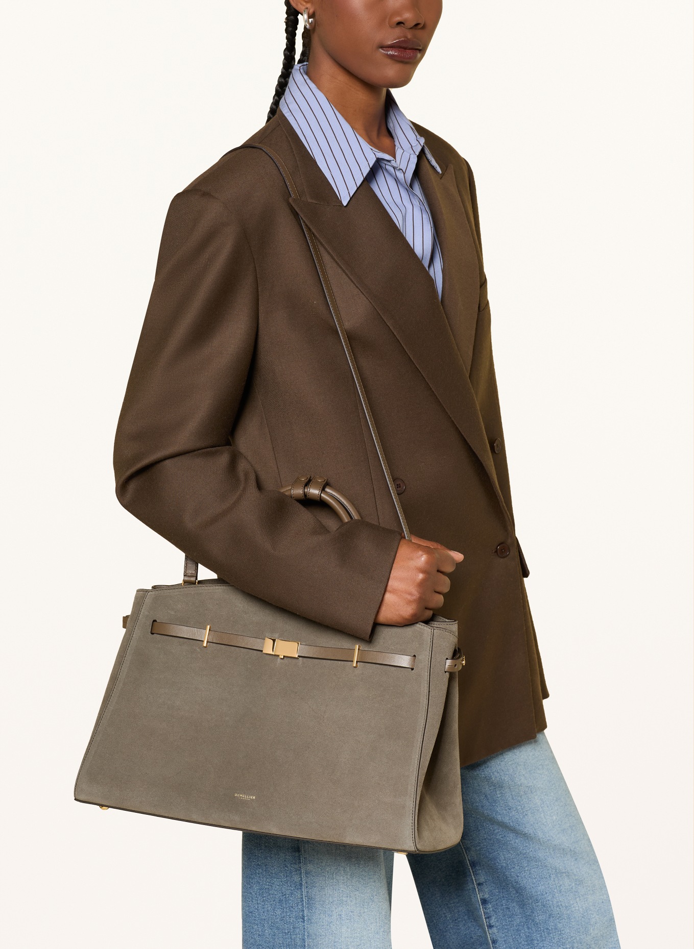 DEMELLIER Torebka THE HUDSON: OLIWKOWY