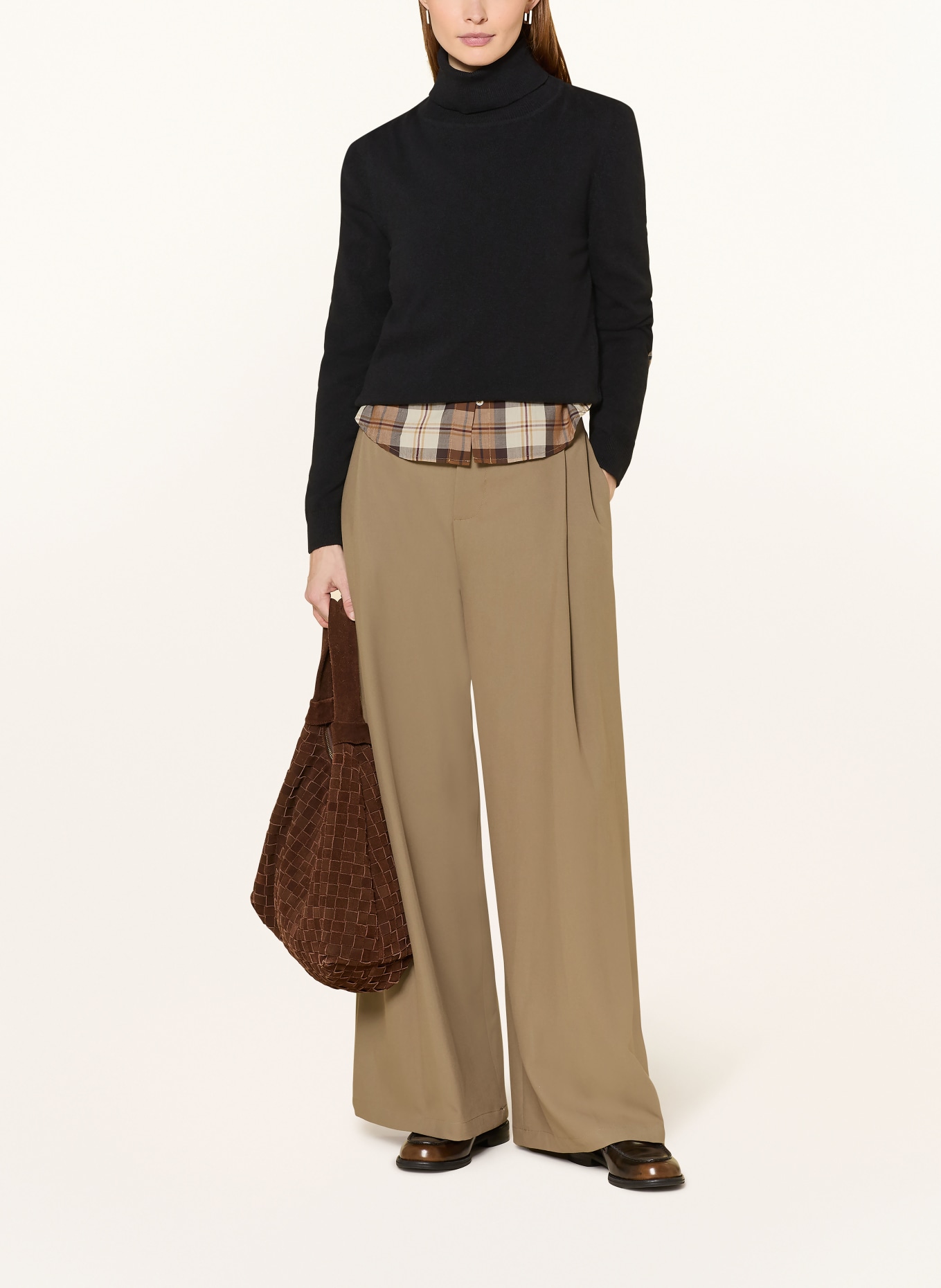 Barbour Rollkragenpullover PEND: SCHWARZ / BEIGE