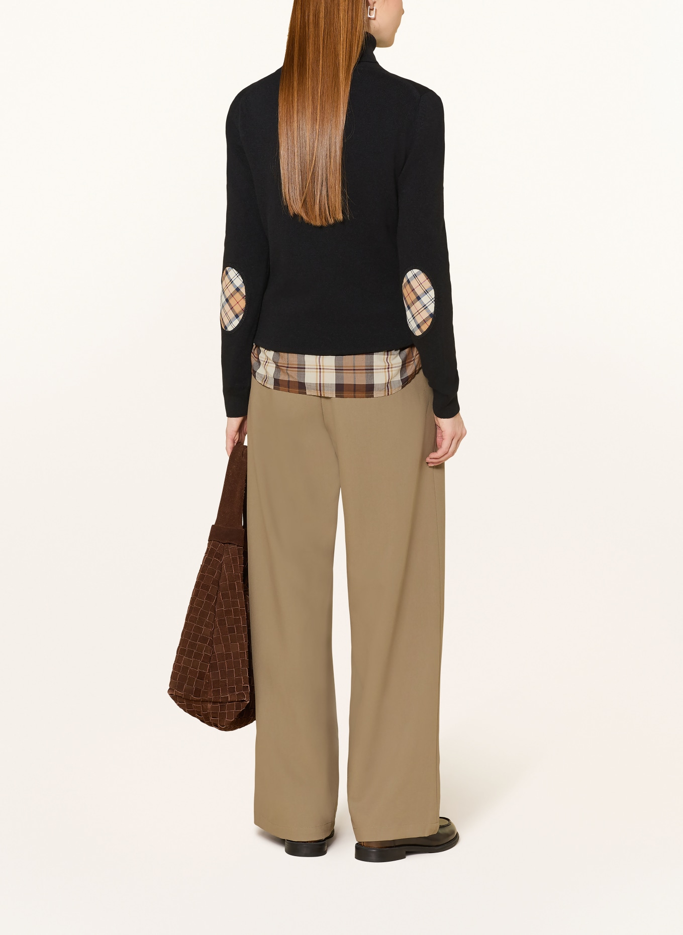 Barbour Rollkragenpullover PEND: SCHWARZ / BEIGE