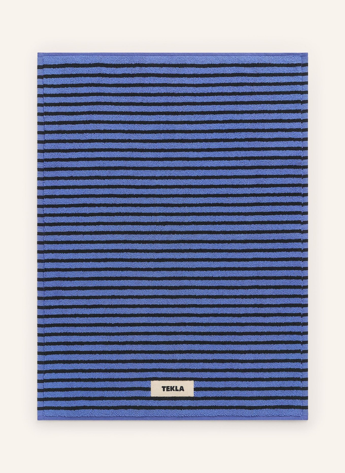 TEKLA Badematte: DUNKELBLAU / SCHWARZ