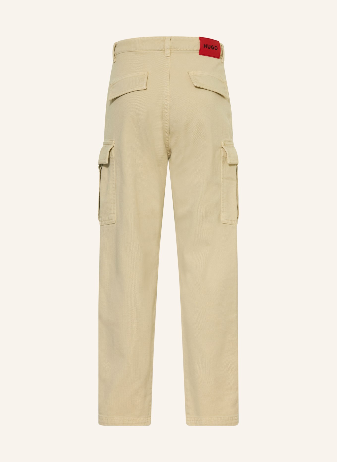HUGO nákladní kalhoty: BÉŽOVÁ