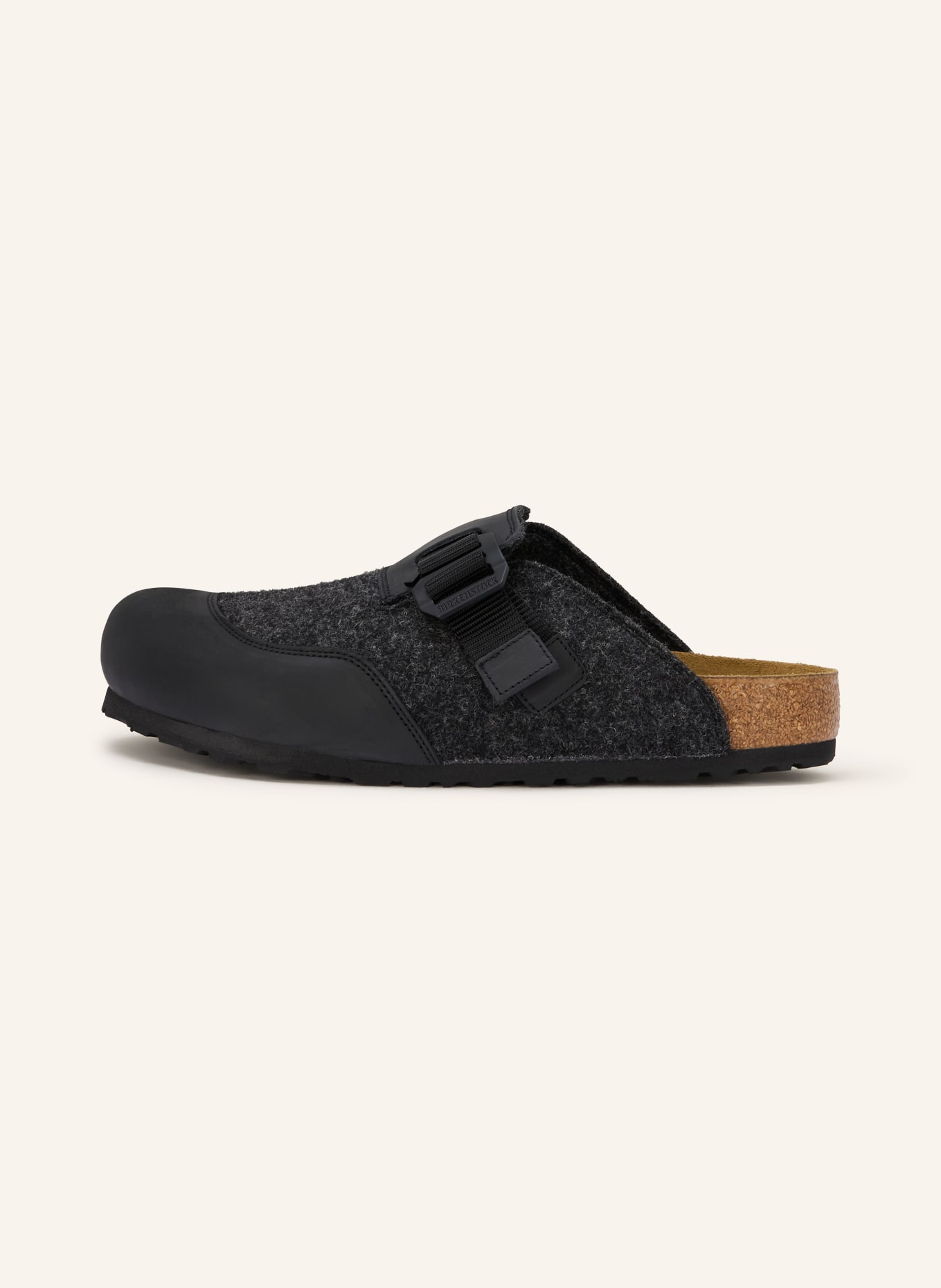 BIRKENSTOCK Pantoletten BOSTON NOVA: DUNKELGRAU / SCHWARZ
