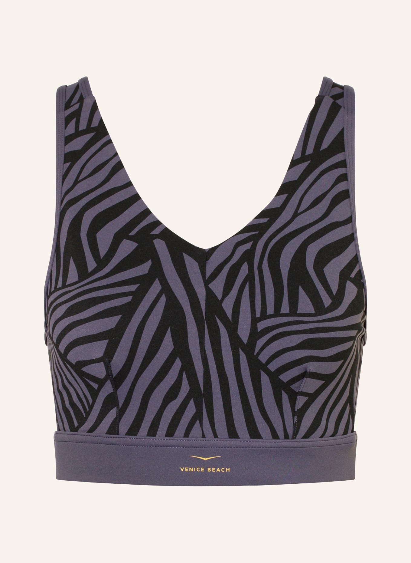 VENICE BEACH Sport-BH VB ABIGAIL: DUNKELLILA / SCHWARZ