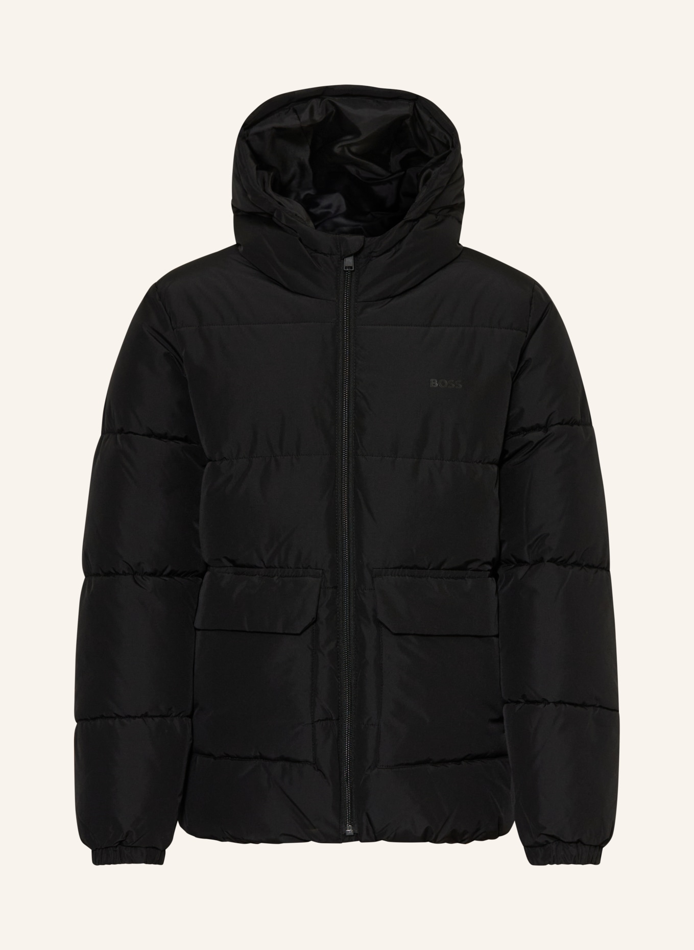 BOSS prošívaná bunda: ČERNÁ