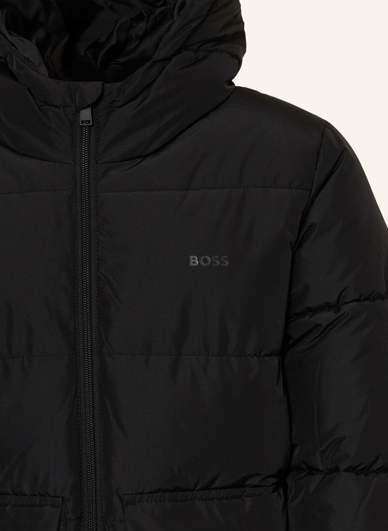 BOSS prošívaná bunda: ČERNÁ