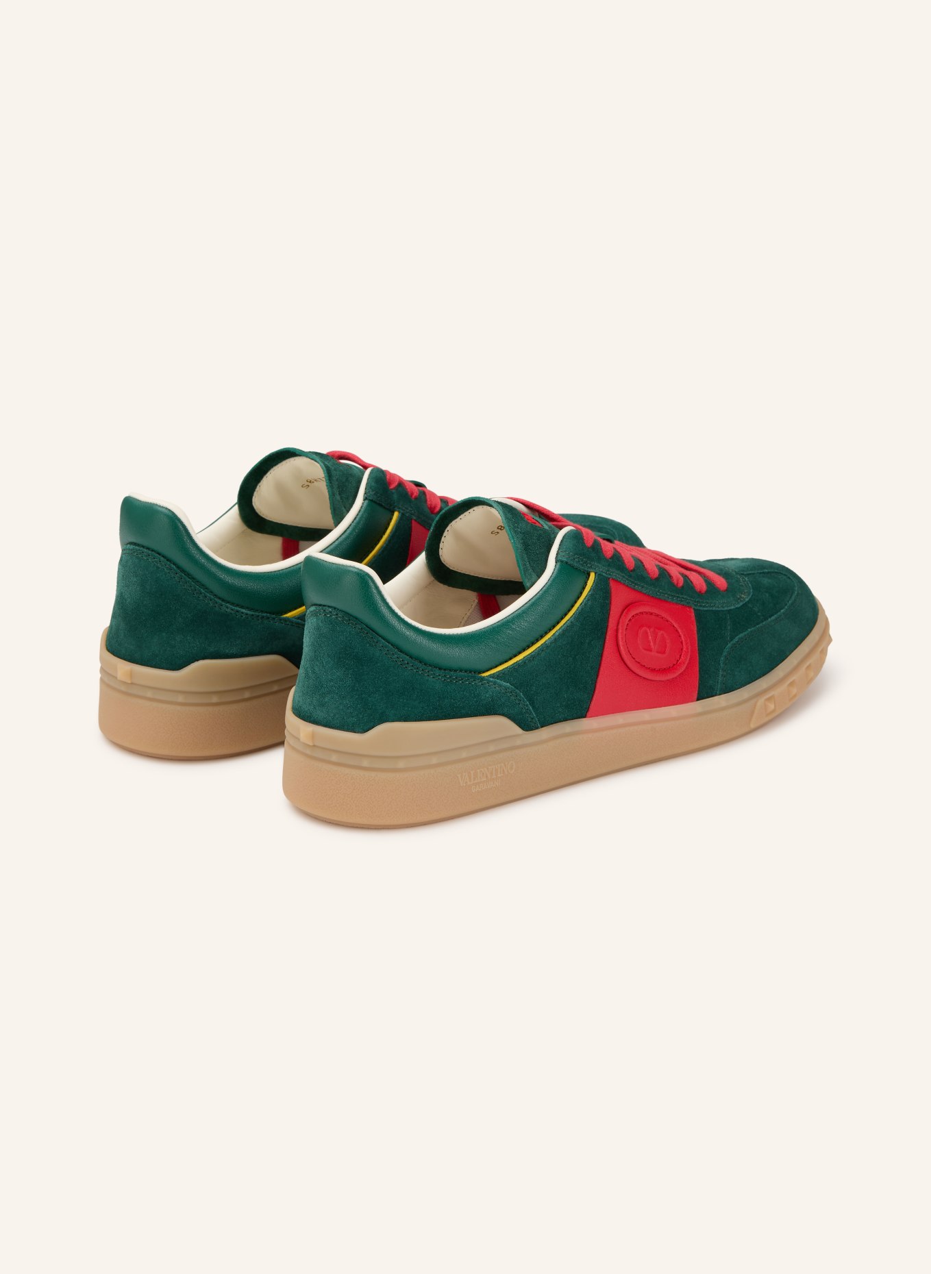 VALENTINO GARAVANI Sneaker UPVILLAGE: GRÜN / ROT