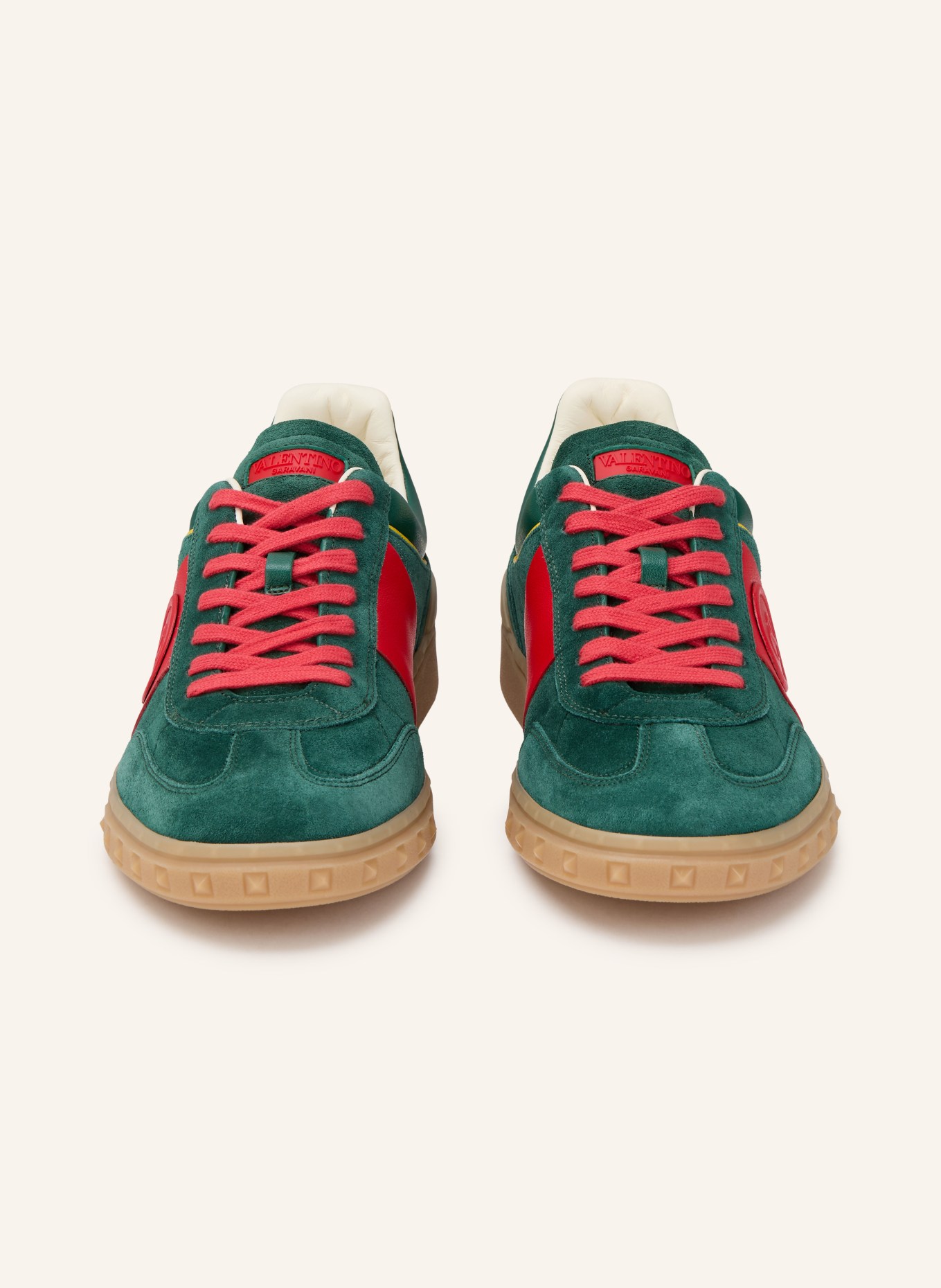 VALENTINO GARAVANI Sneaker UPVILLAGE: GRÜN / ROT