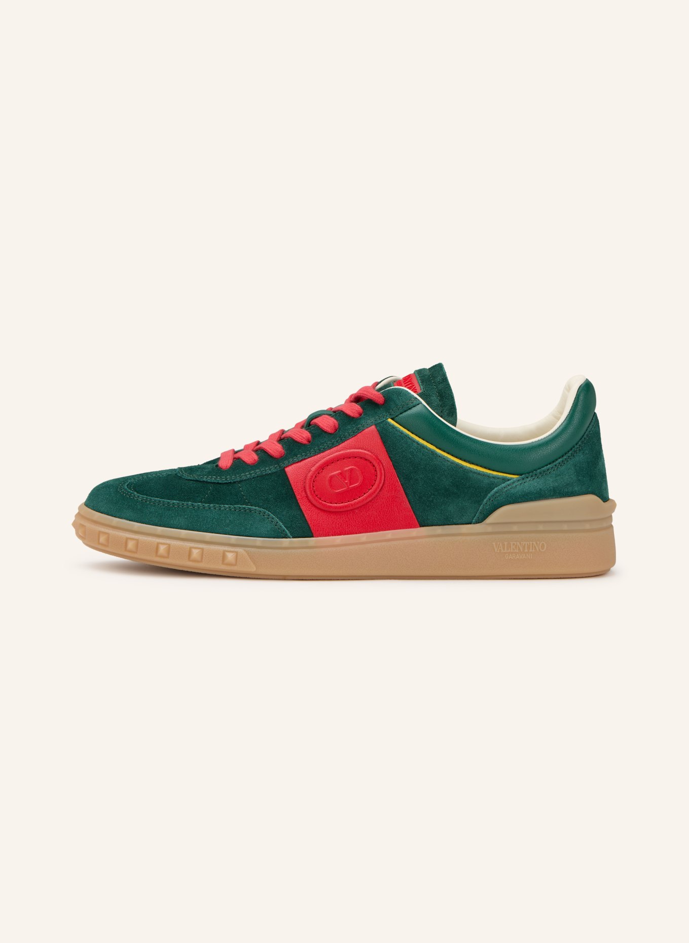 VALENTINO GARAVANI Sneaker UPVILLAGE: GRÜN / ROT