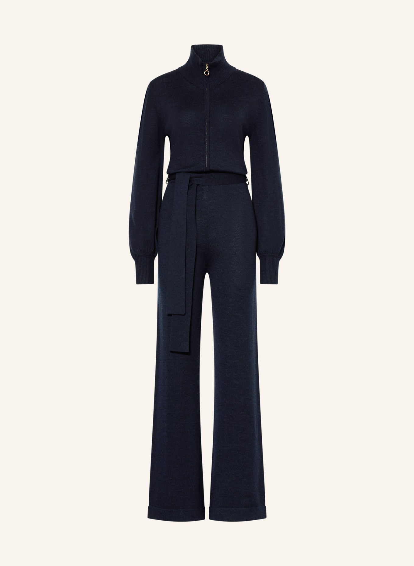 WE NORWEGIANS Merino wool jumpsuit: DARK BLUE