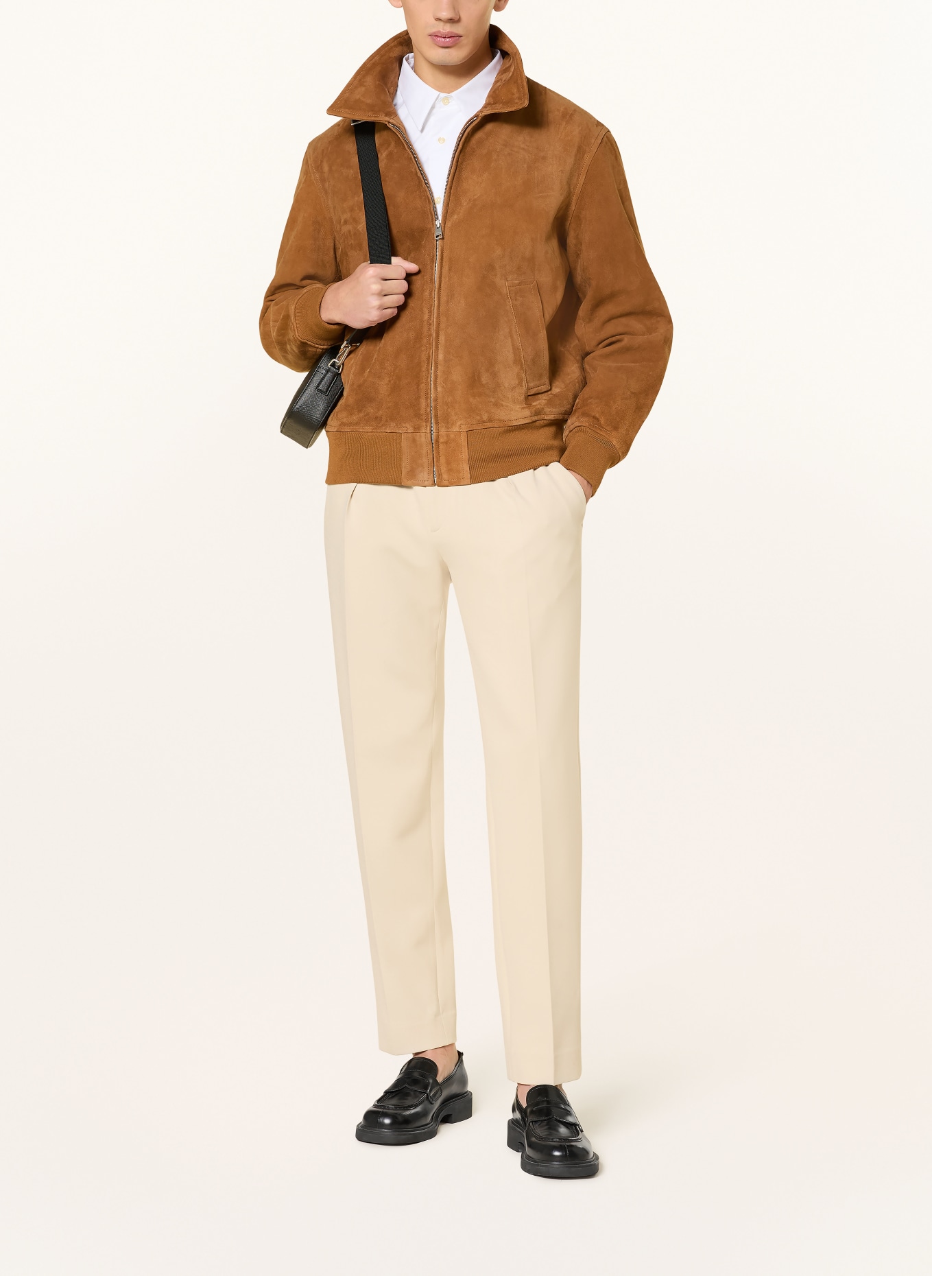 SANDRO Hose im Jogging-Stil: CREME