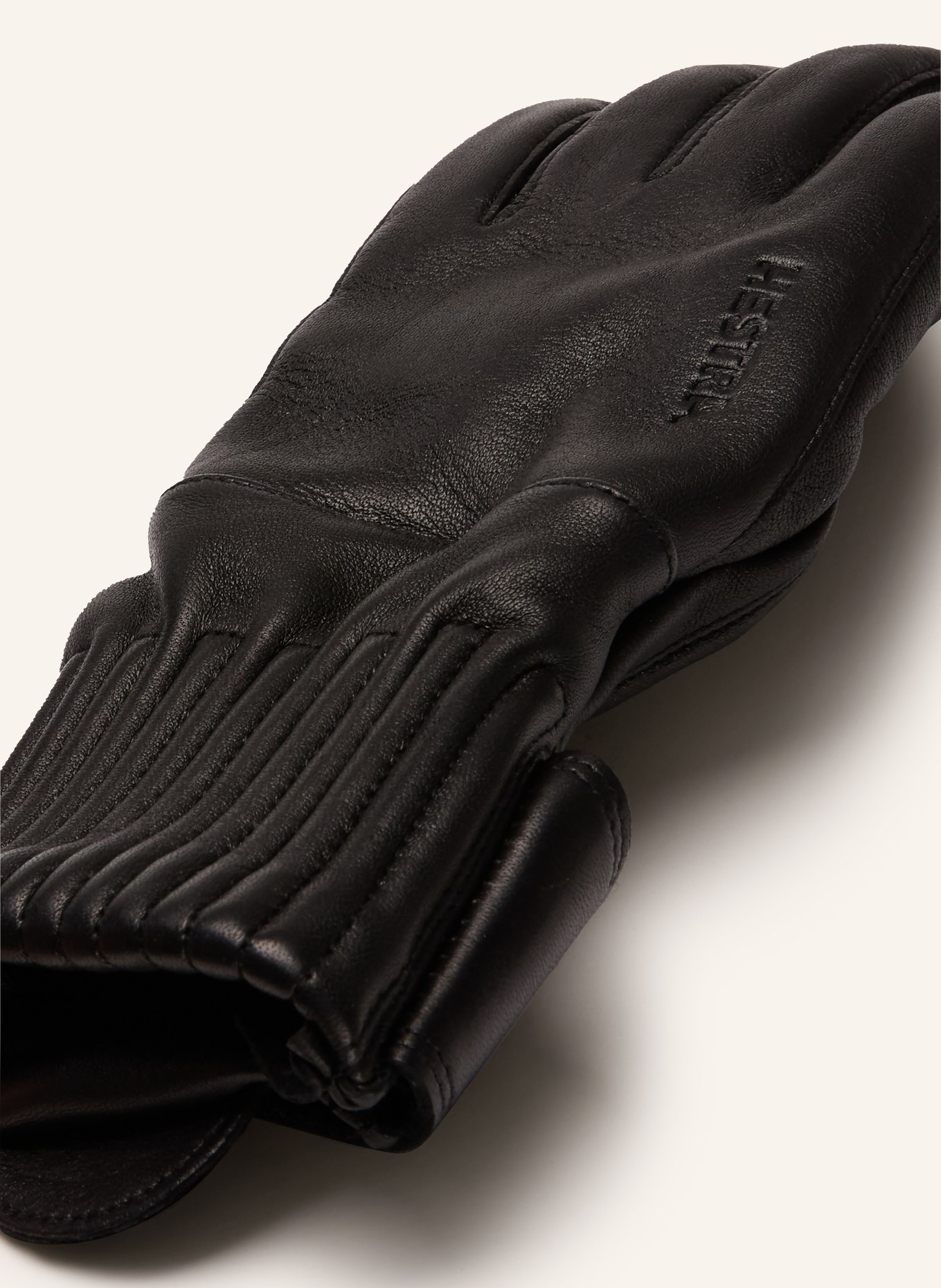 HESTRA Kožené rukavice IDRE: ČERNÁ