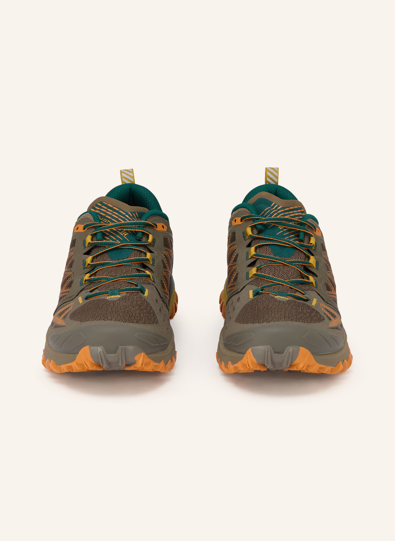 LA SPORTIVA Trail running shoes BUSHIDO III GTX: DARK BROWN / ORANGE / KHAKI