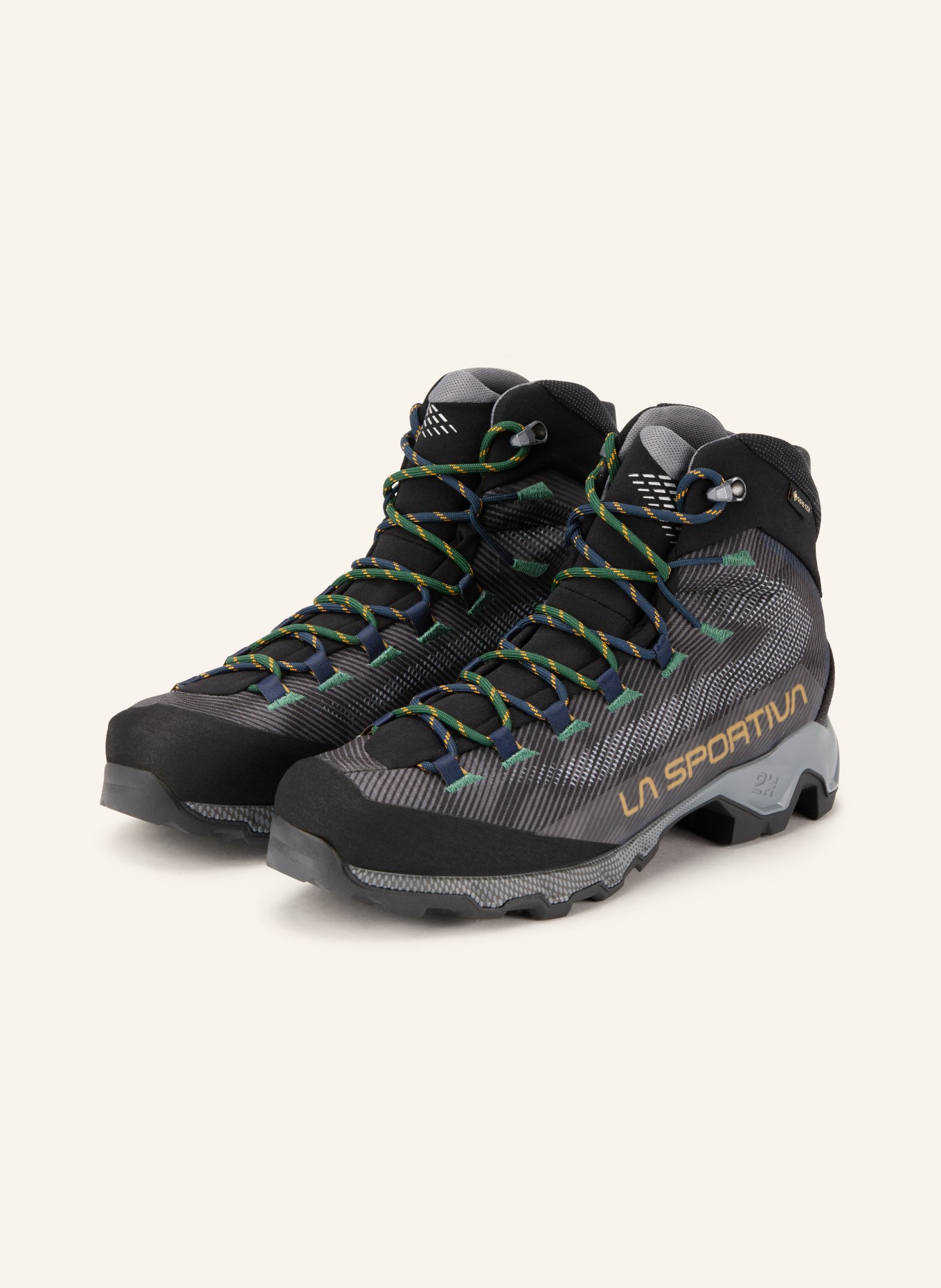 LA SPORTIVA AEQUILIBRIUM HIKE GTX hiking boots: DARK GRAY / DARK GREEN / BLACK