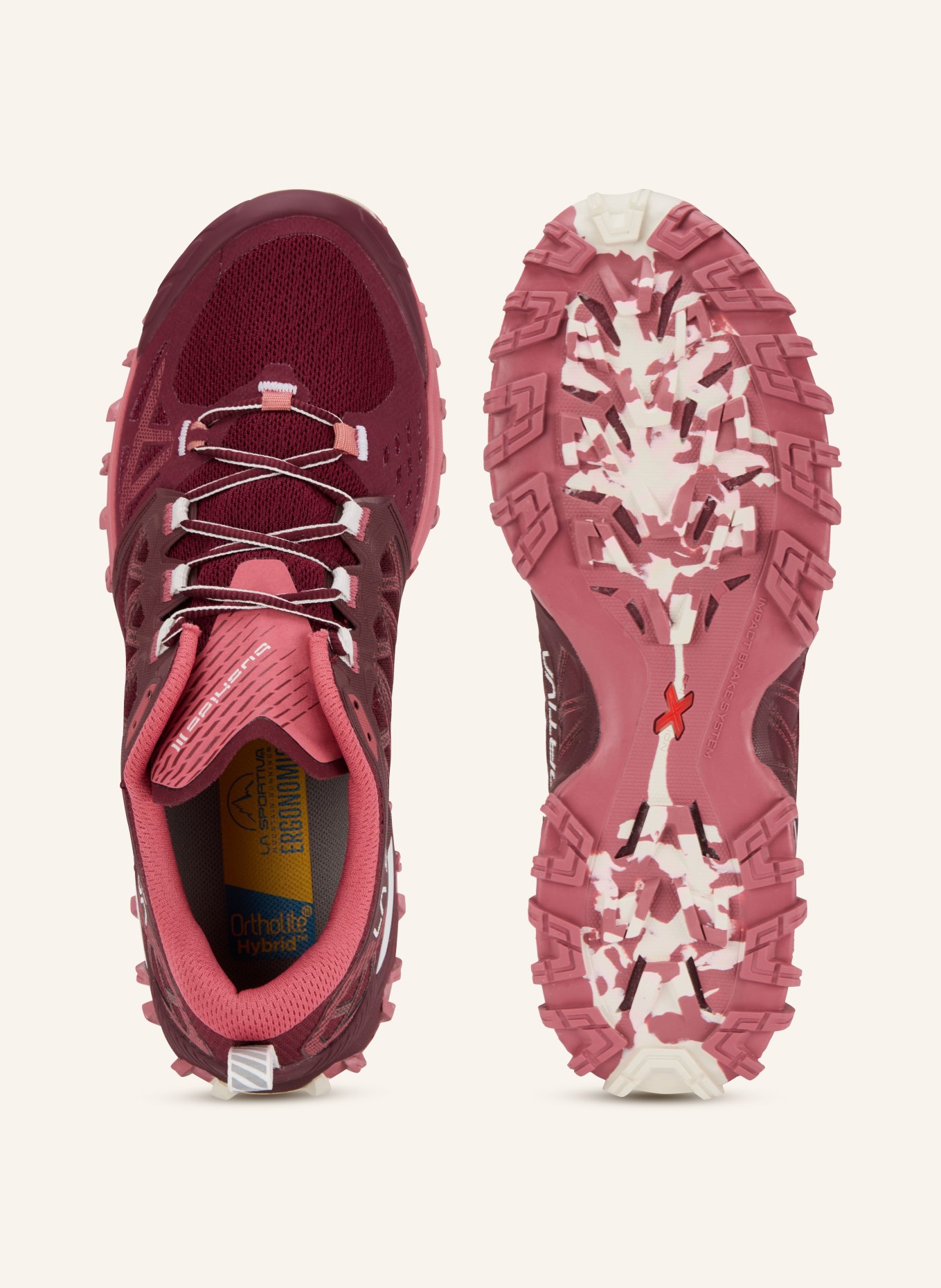 LA SPORTIVA Trailrunning-Schuhe BUSHIDO III GTX: DUNKELROT / HELLROT