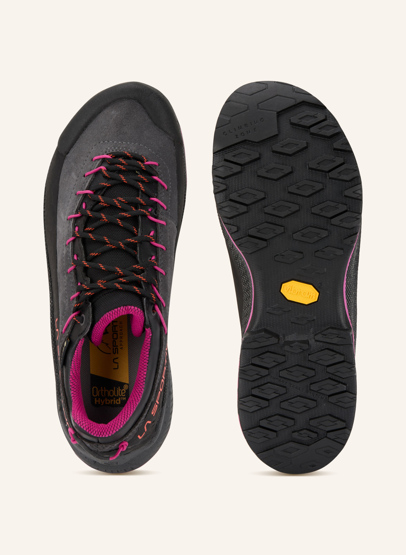 LA SPORTIVA Turistické boty TX4 EVO GTX: TMAVĚ ŠEDÁ / SVĚTLE FIALOVÁ / ORANŽOVÁ