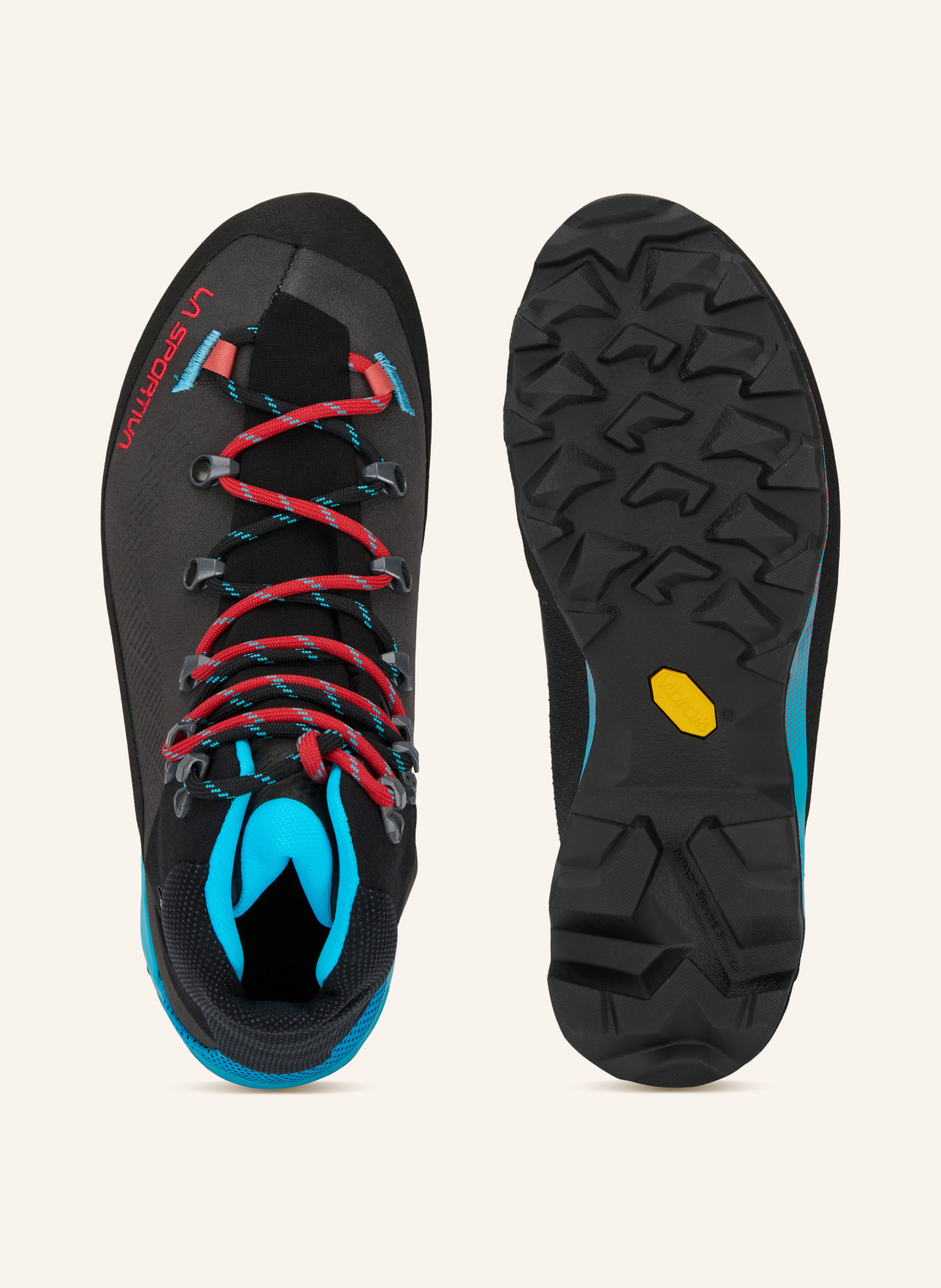 LA SPORTIVA Horské boty AEQUILIBRIUM TREK GTX: ČERNÁ / ČERVENÁ / NEONOVĚ MODRÁ