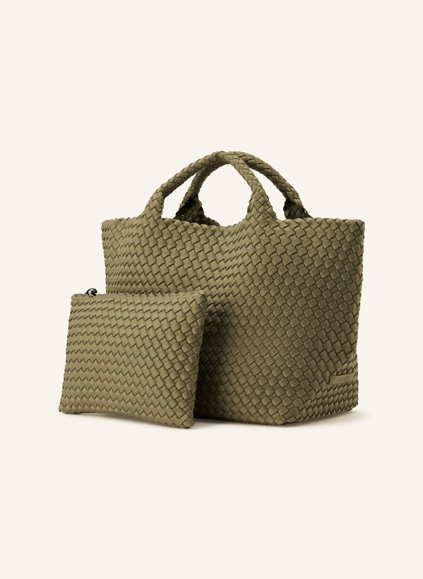 Naghedi Torebka ST BARTHS MEDIUM z saszetką: OLIWKOWY