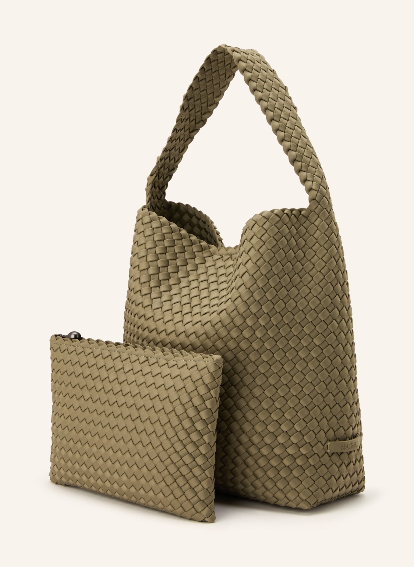 Naghedi MEDIUM pouch bag with pouch: OLIVE