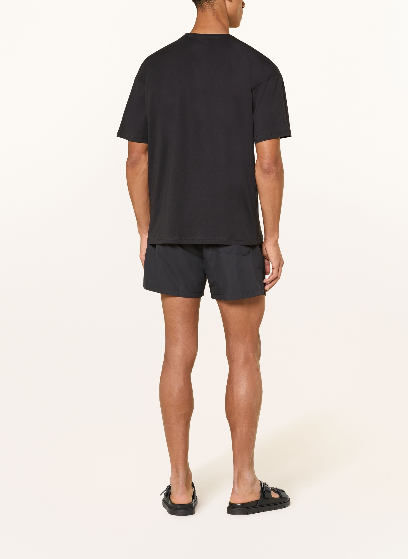 HUGO T-shirt SILVER: ZWART / ZILVER