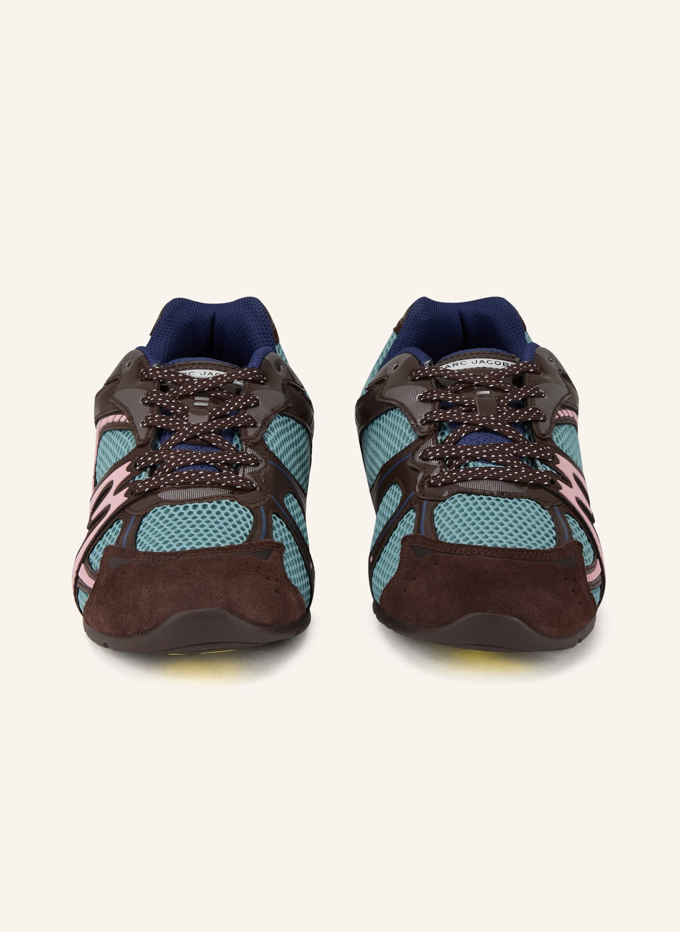 MARC JACOBS Sneaker THE 72 SPRING SNEAKER: CIEMNOBRĄZOWY / RÓŻOWY / TURKUSOWY