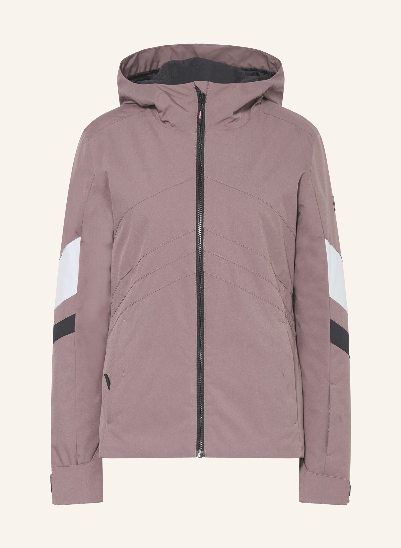 Ziener Skijacke TARAINA: TAUPE / ECRU / SCHWARZ