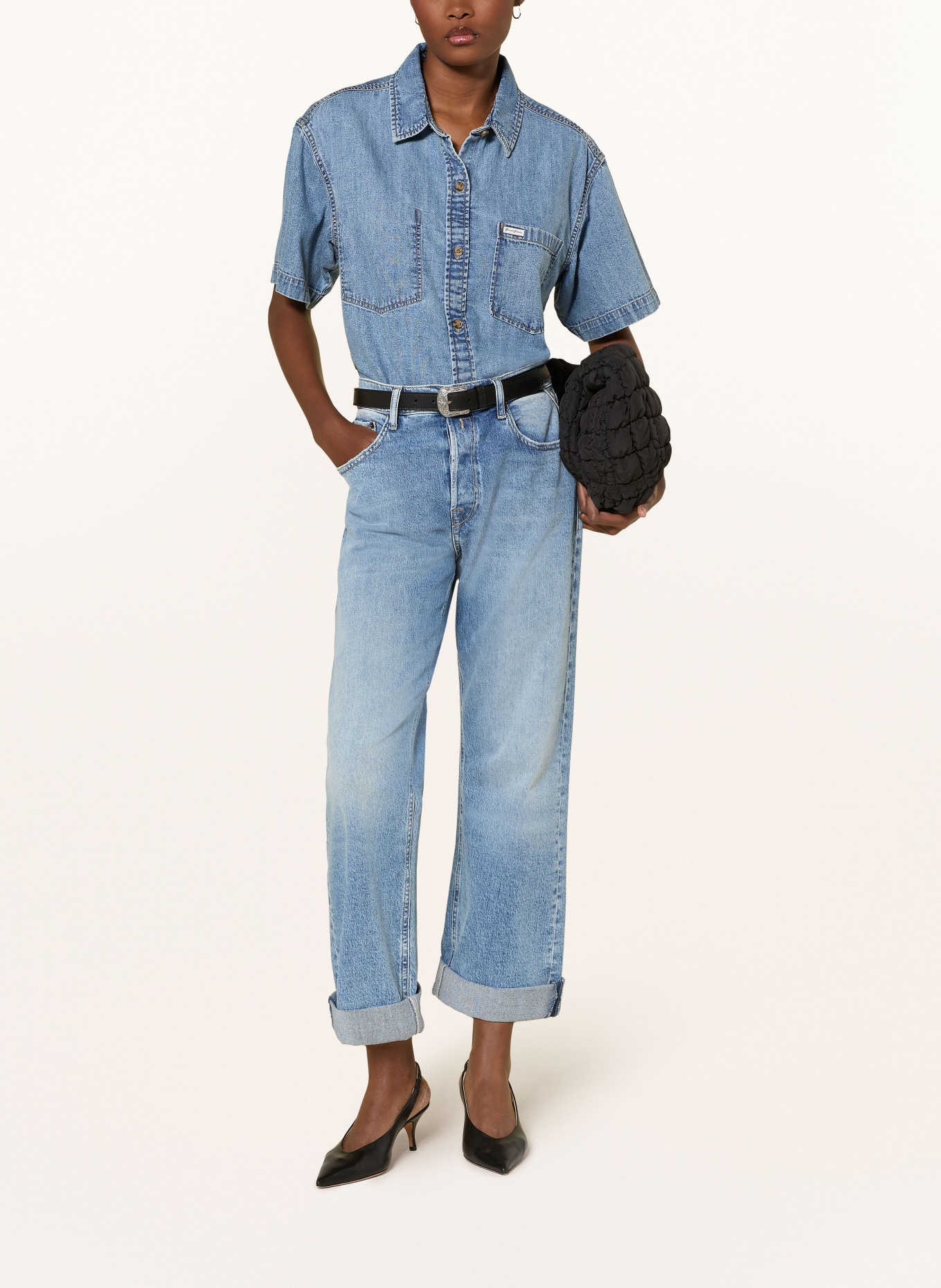 REPLAY Dżinsy typu boyfriend AUBRY: 010 LIGHT BLUE