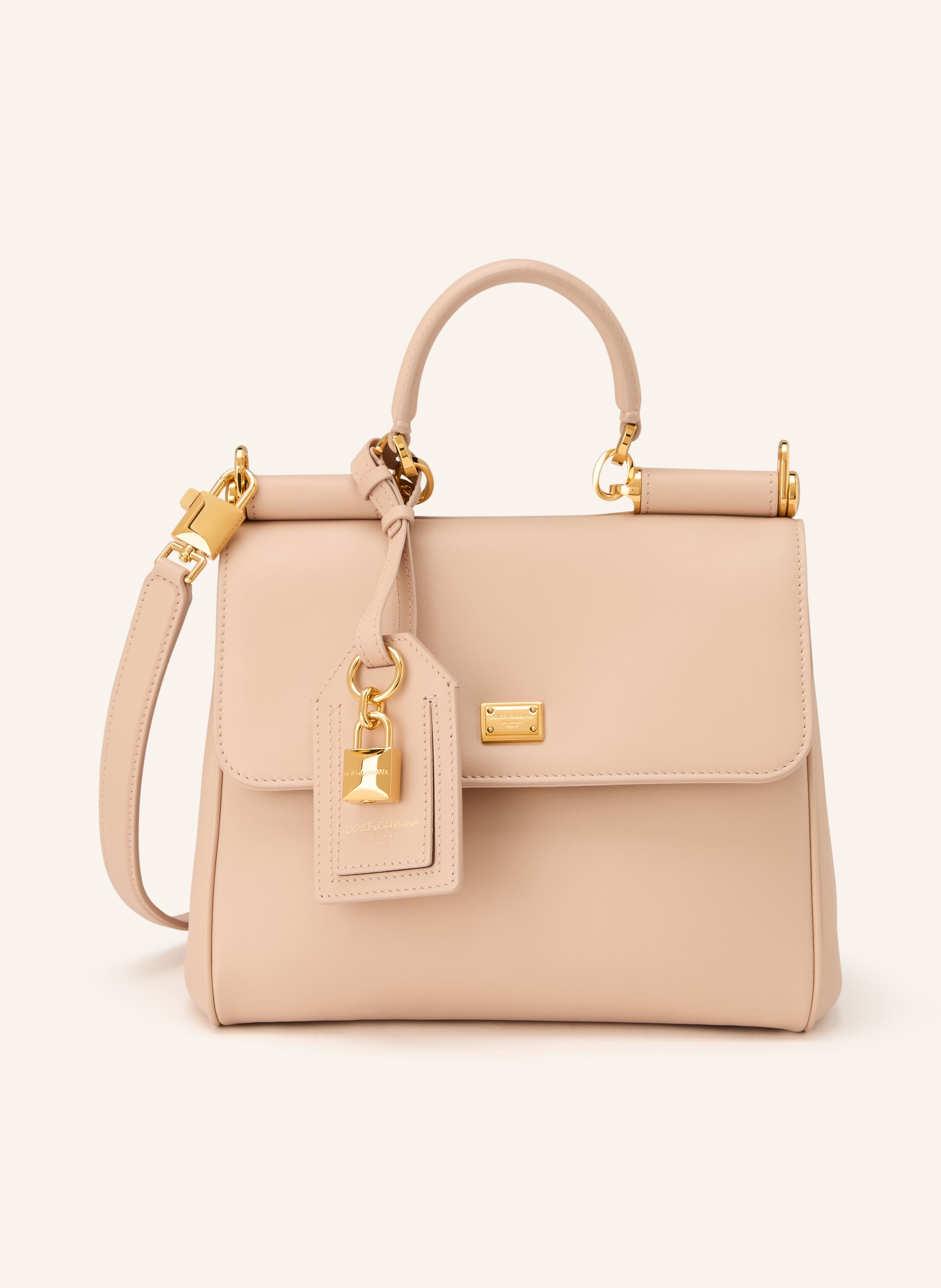 DOLCE & GABBANA Handtasche MY SICILY PLONGÉ: ROSÉ