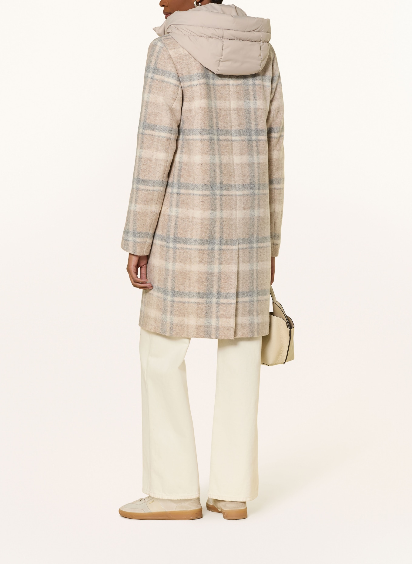 CINQUE Płaszcz CIMIRACLE: BEŻOWY / KREMOWY / SZARY