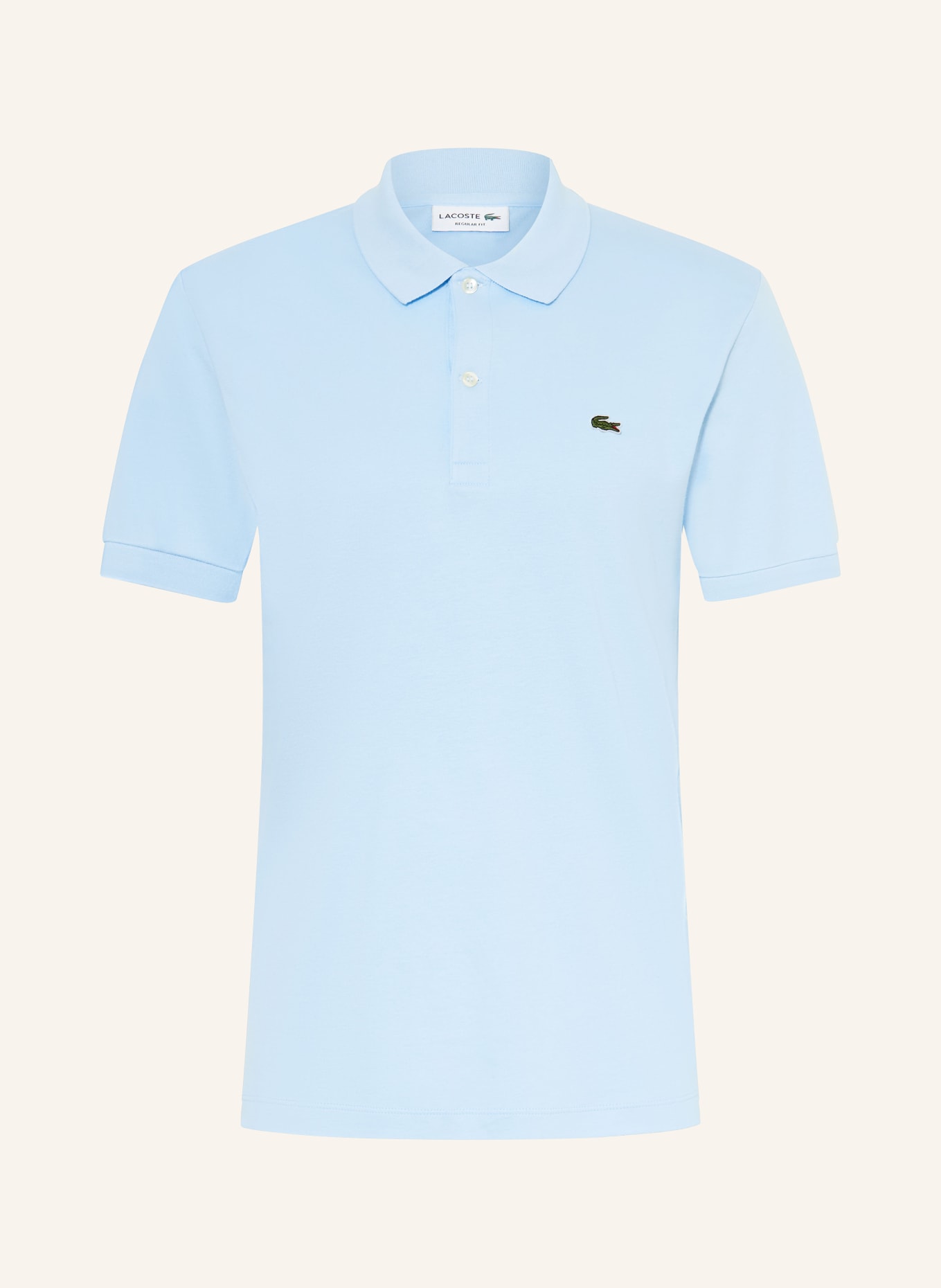LACOSTE Jersey polo shirt: LIGHT BLUE