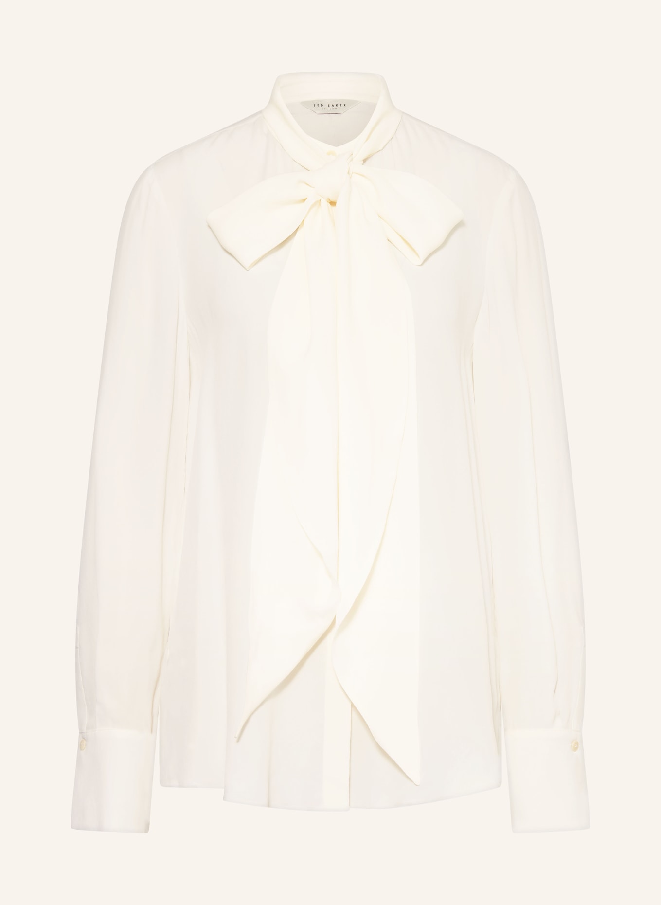 TED BAKER RESSIA blouse with bow: WHITE