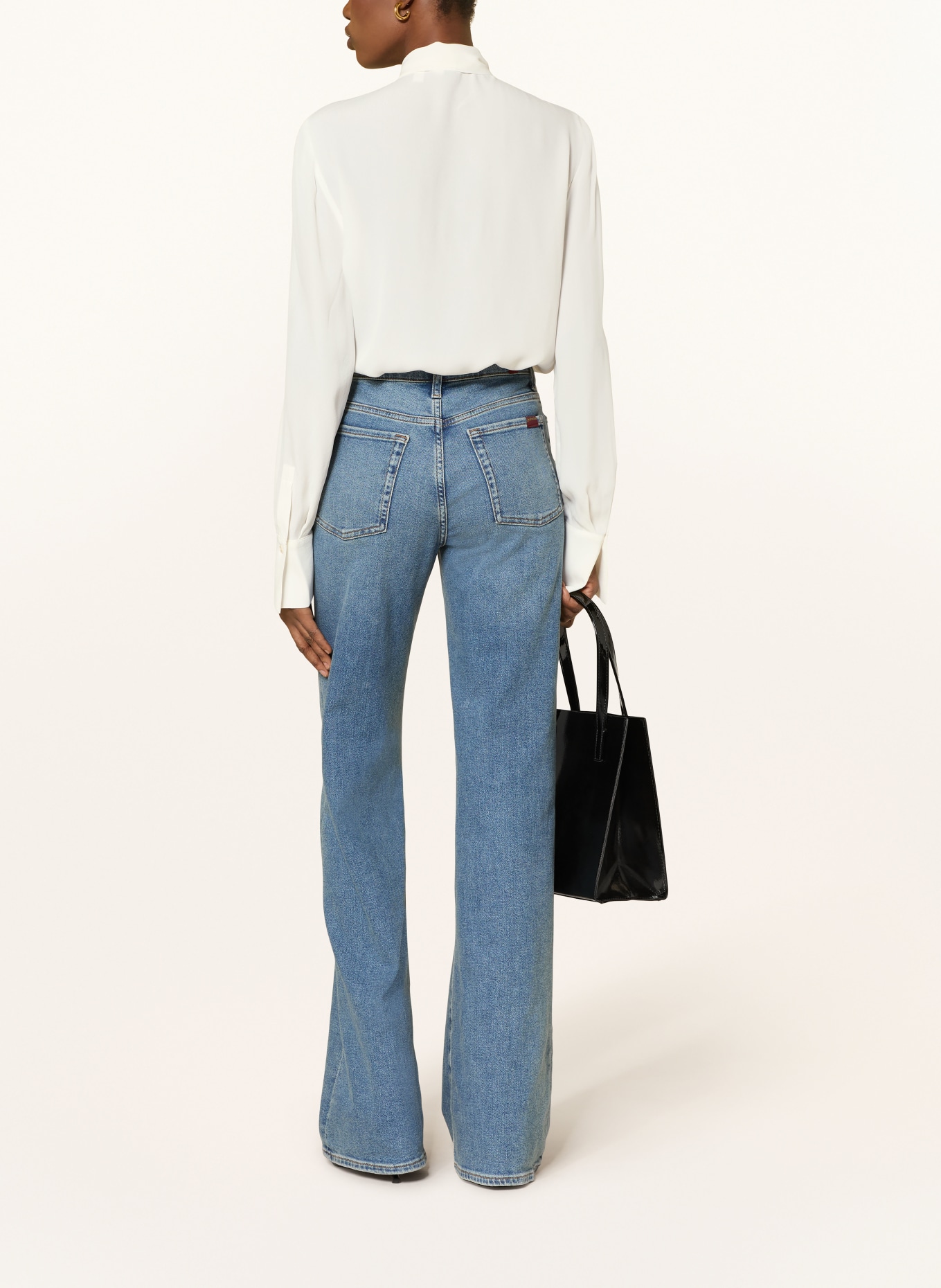 TED BAKER RESSIA blouse with bow: WHITE