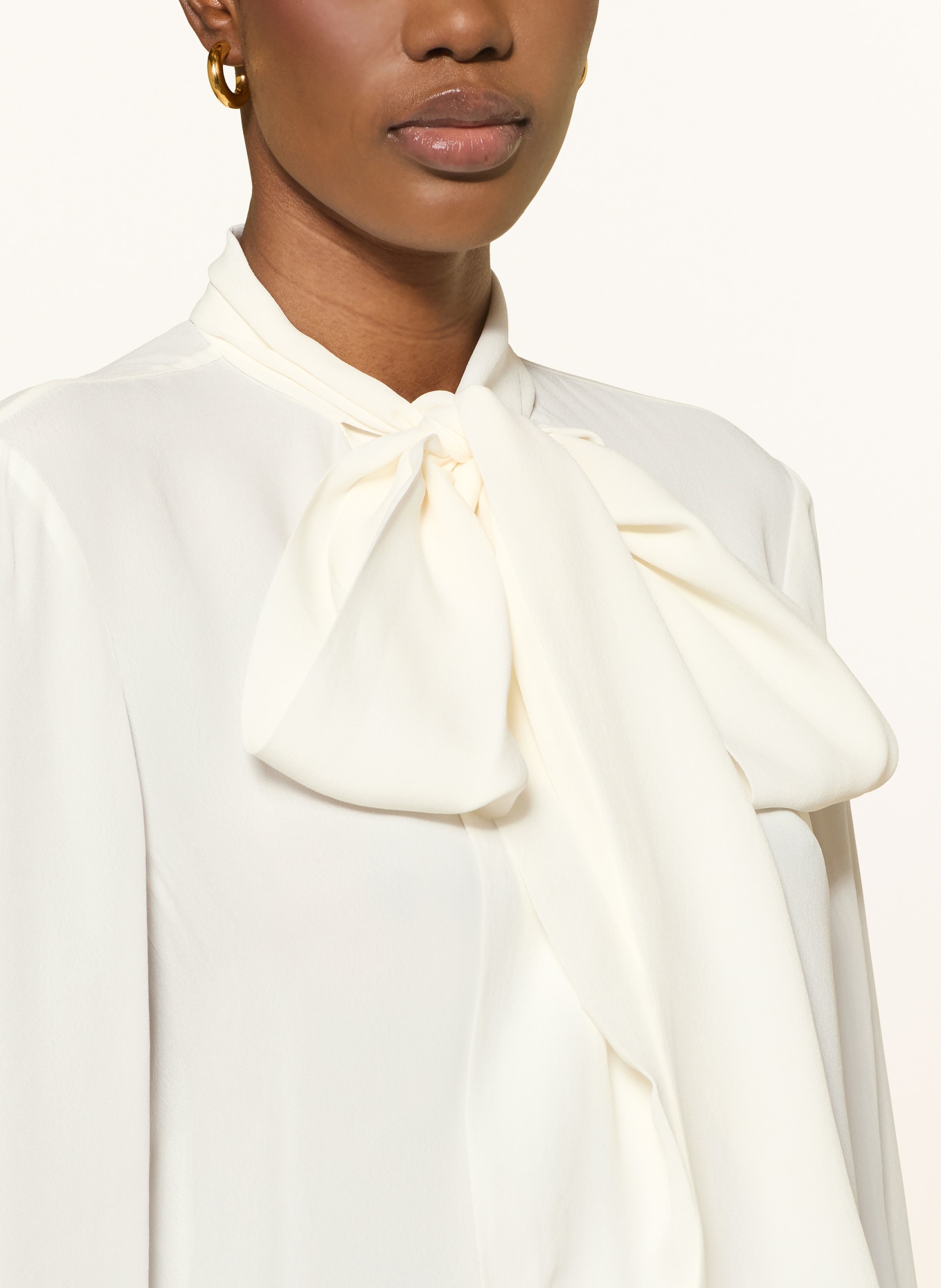 TED BAKER RESSIA blouse with bow: WHITE