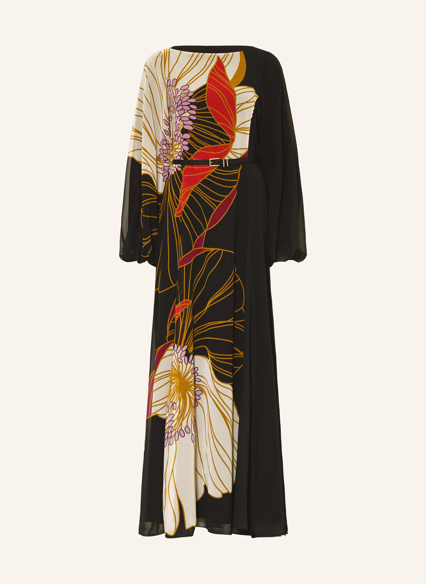 TED BAKER Sukienka CAMMELI: CZARNY / KREMOWY / CZERWONY