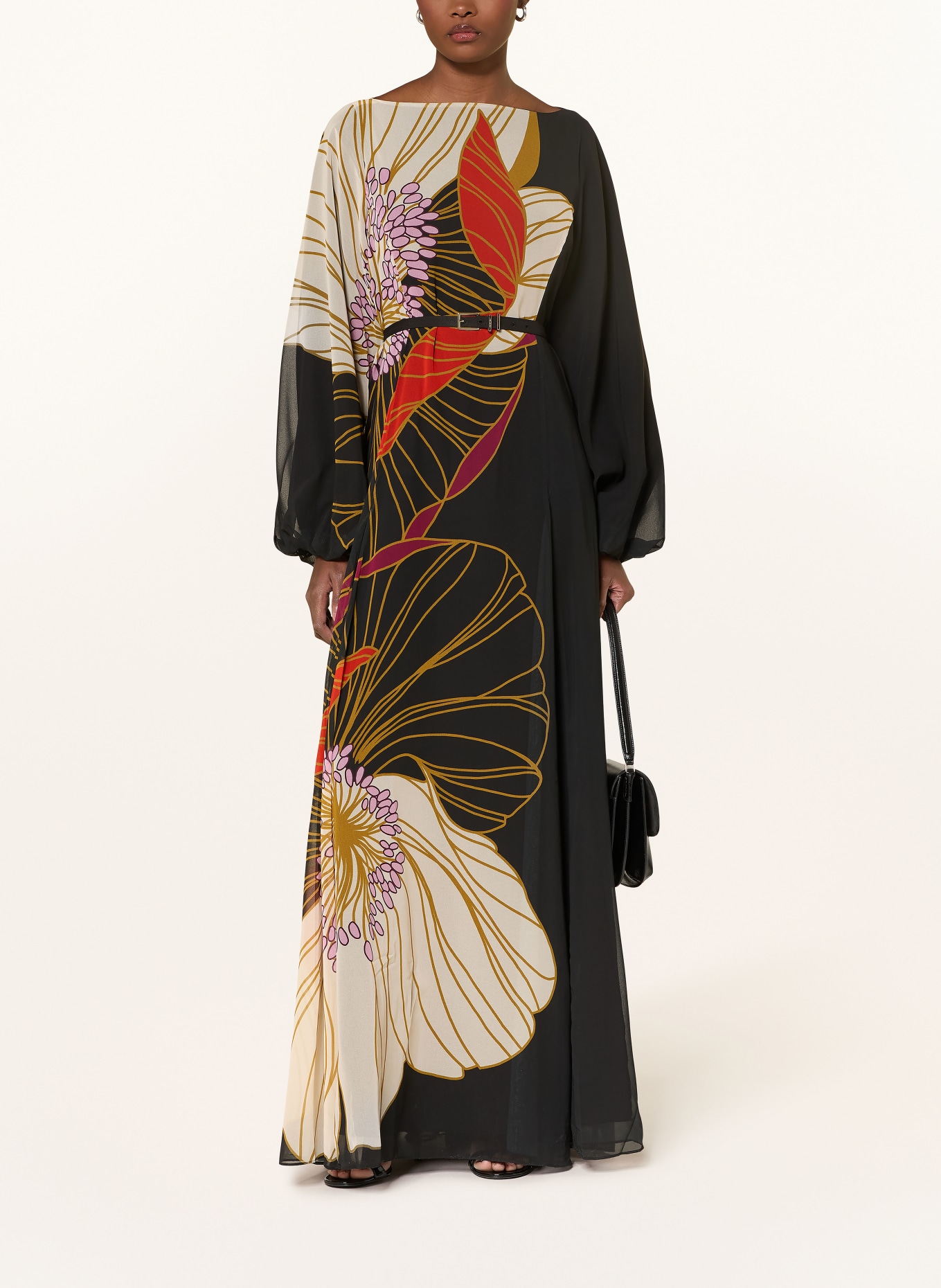 TED BAKER Sukienka CAMMELI: CZARNY / KREMOWY / CZERWONY